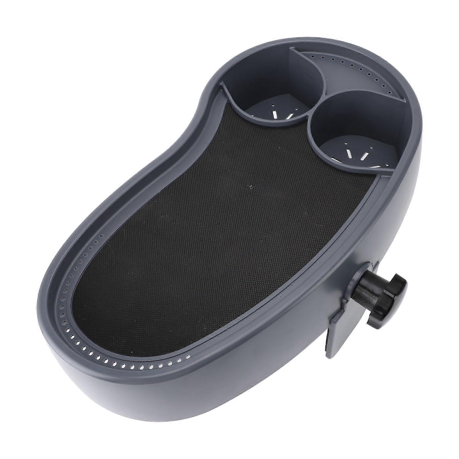 Adjustable Hot Tub Tray with Secure Cup Holder and Anti Slip Surface for Drinks Snacks Books