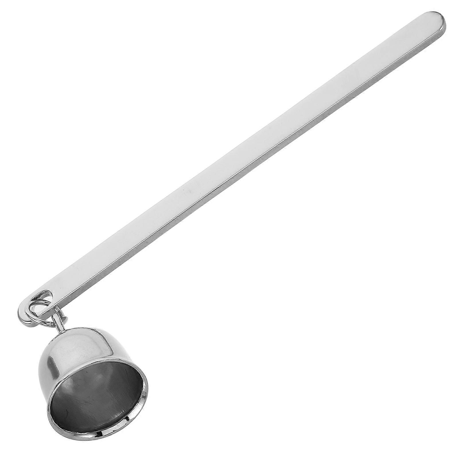 Candle Accessory Set Extinguisher With Long Handle For Relaxing Baths Retro Design Silver 1Pack