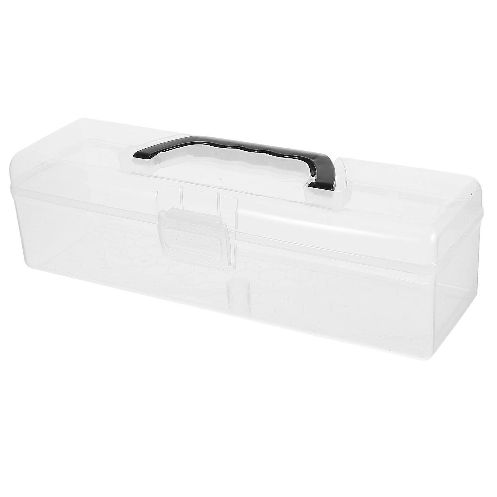 Transparent Clear Plastic Pencil Case for Storing Paint Brushes