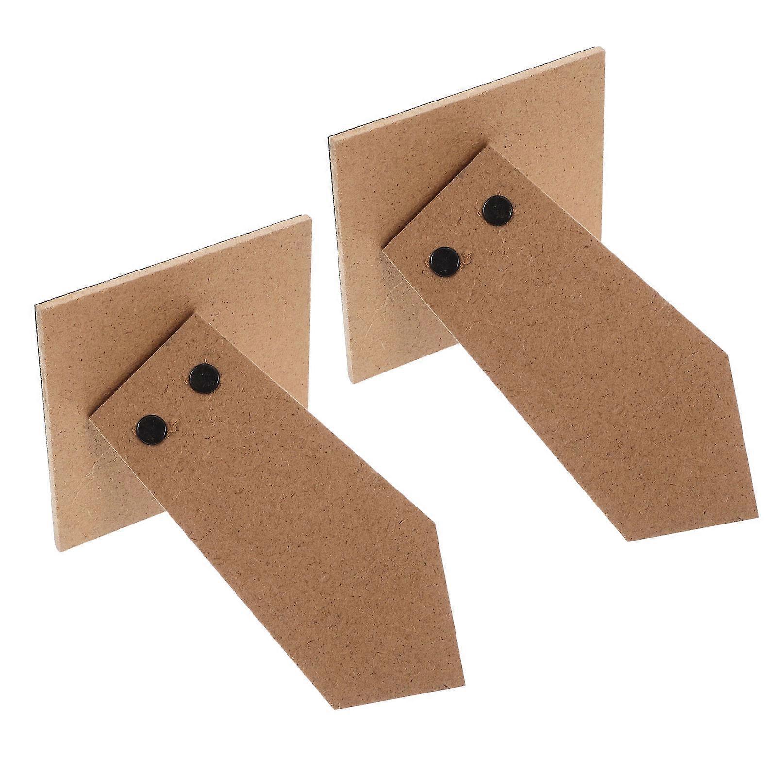 2pcs Cardboard Easel Back Self Adhesive for Picture Frames Canvas Paintings DIY Photo Frame Backing Board Light Brown