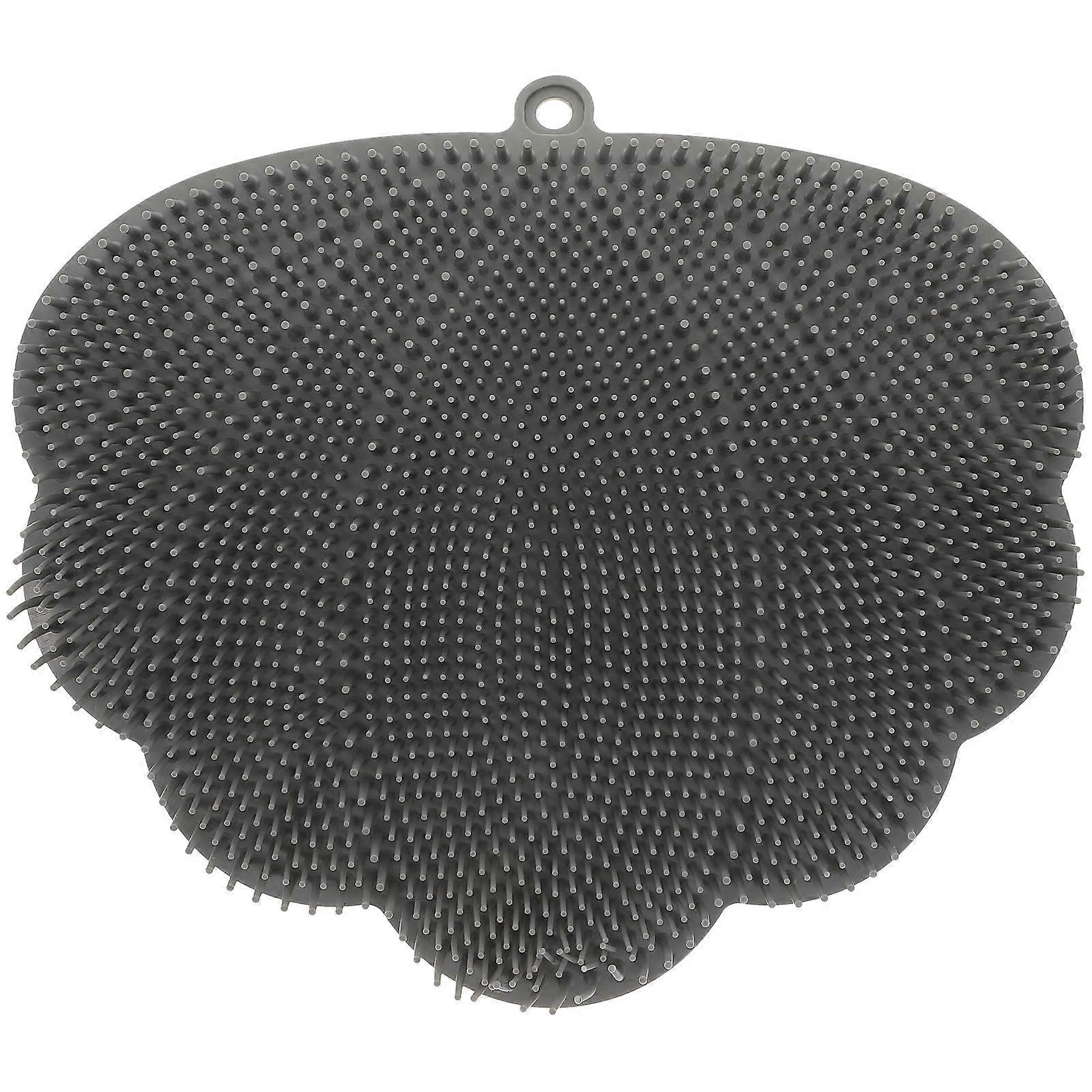 Back Shower Scrubber with Suction Cups and Bath Massage Pad for Hands Exfoliation