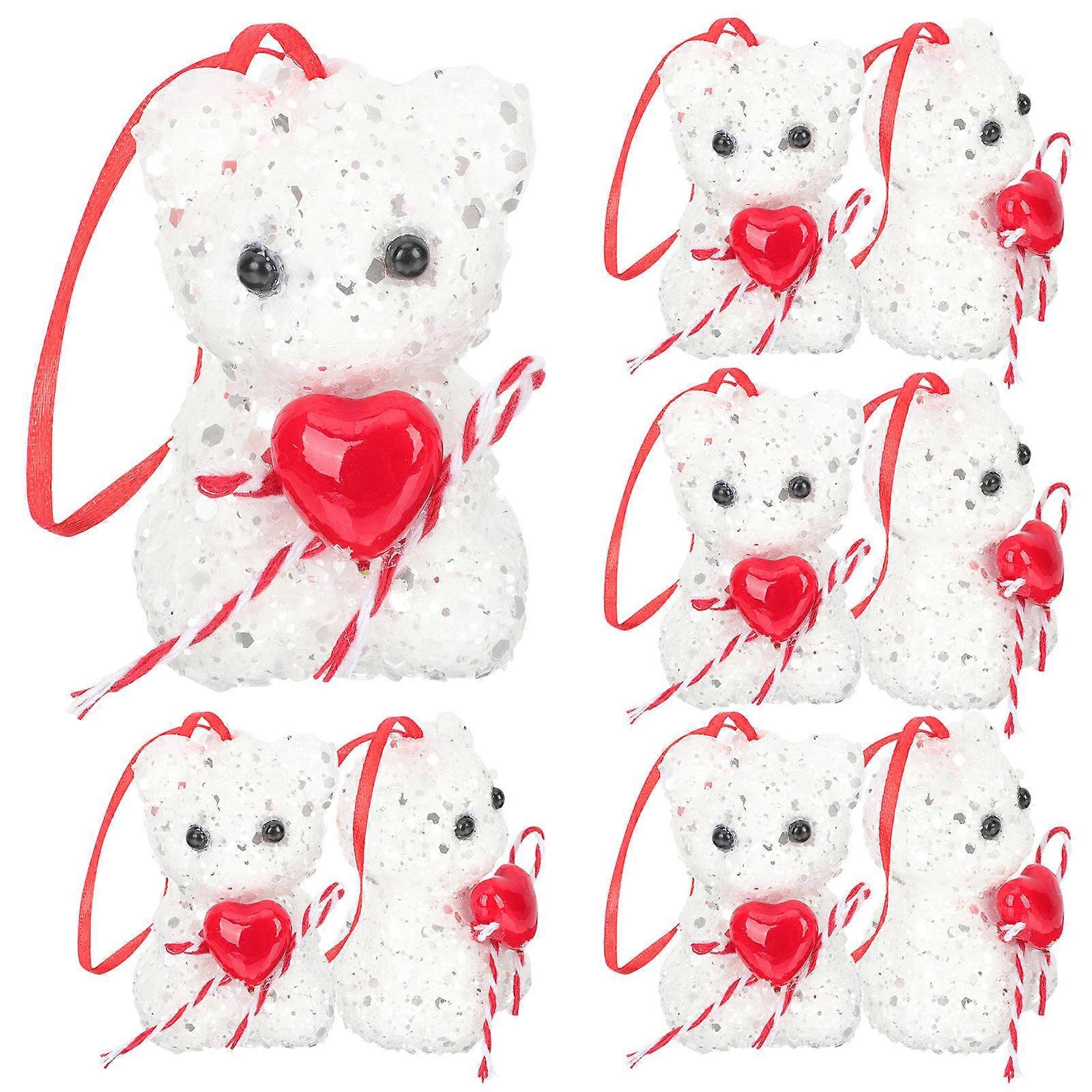 Party Decor Foams Bear Pendant for Decoration 10Pcs