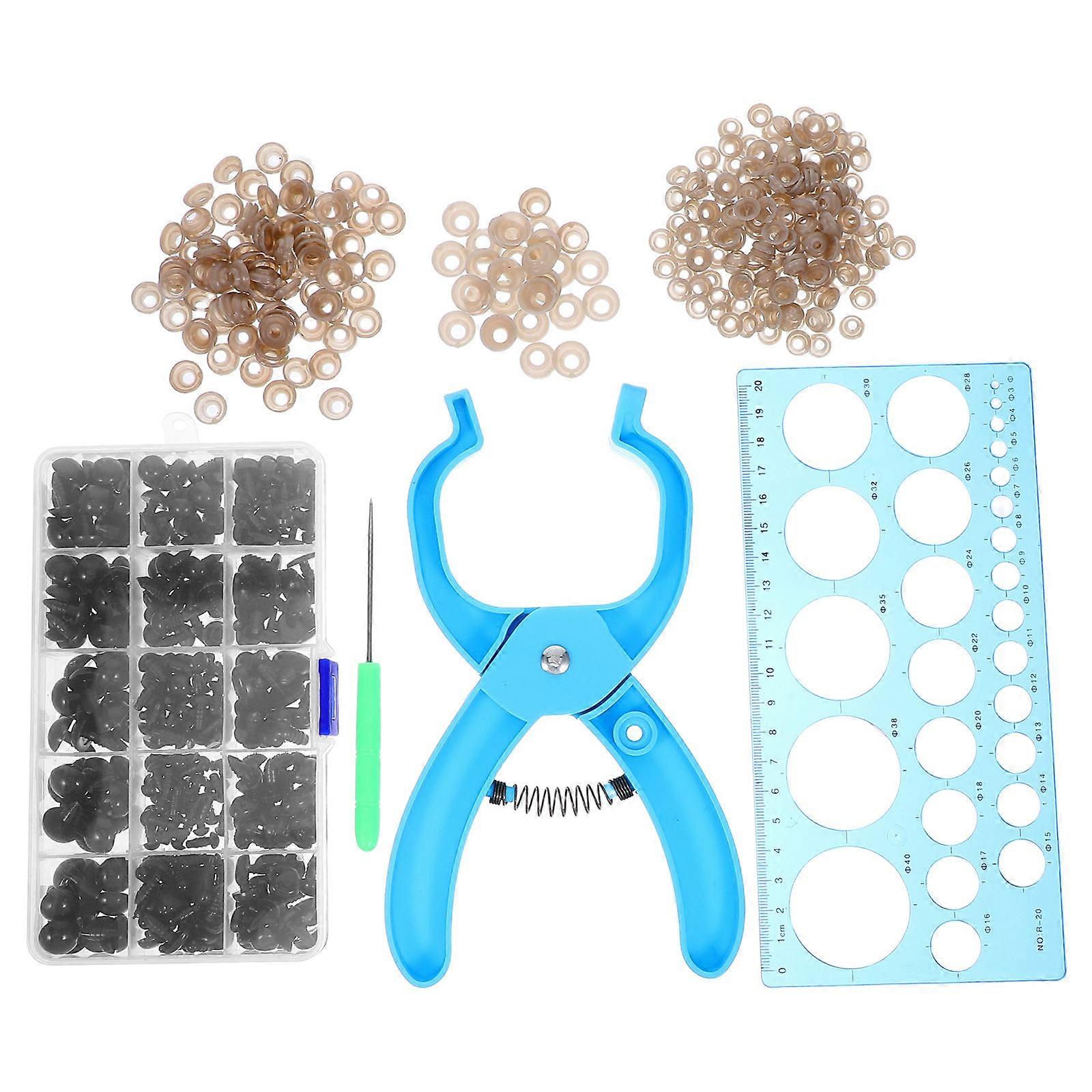 Crochet Eye Pliers Safety Eye Tool Rectangular Shape Repair Quick Installation 1Set