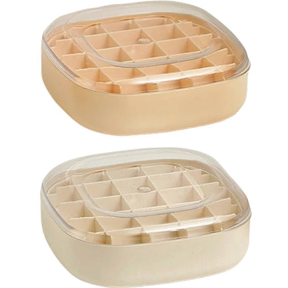 Jewelry Case Double Layer Necklace Bracelet Storage Box for 4Pcs