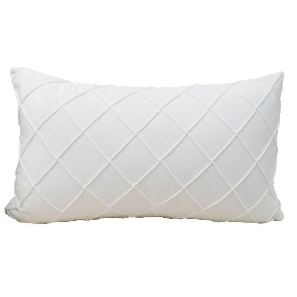 Simple solid color rectangular pillowcase with striped pattern