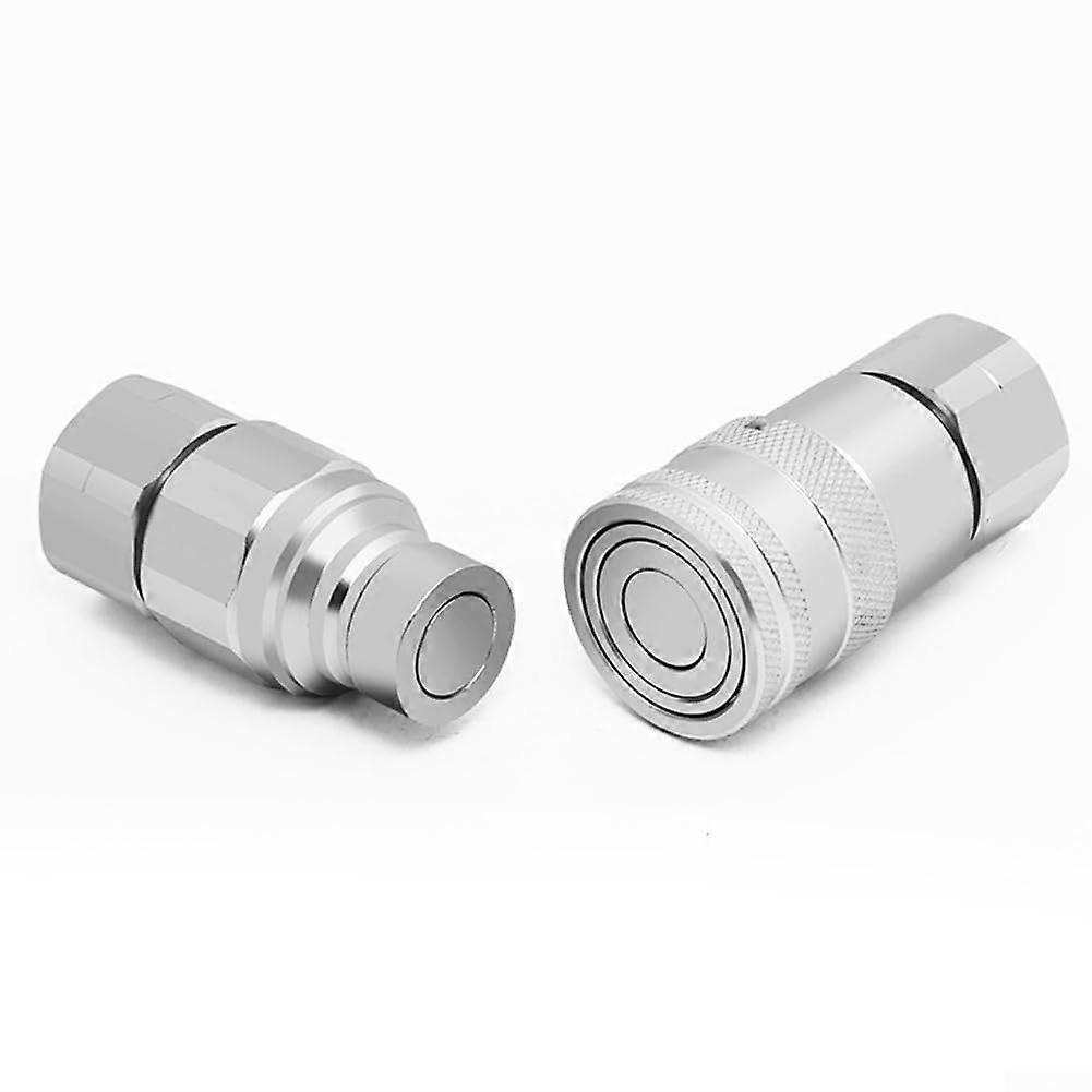 Flat Face Quick Connectors ISO 16028 Compliant For BSP Systems (NPT 38')