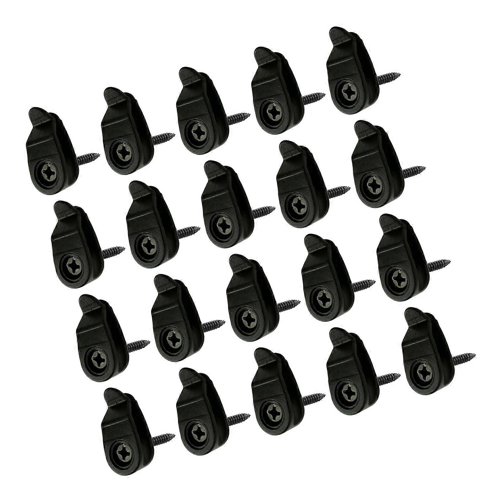 Pack of 20 Multipurpose Hook Suitable for String Lights and Decorations Plastic Texture Anti Drop Mechanism Secure Multicolor