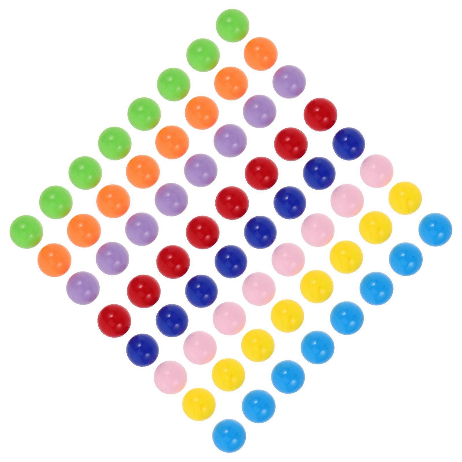 Assorted Color Mini Plastic Game Balls for Playing 80Pcs Game Prop Replacement