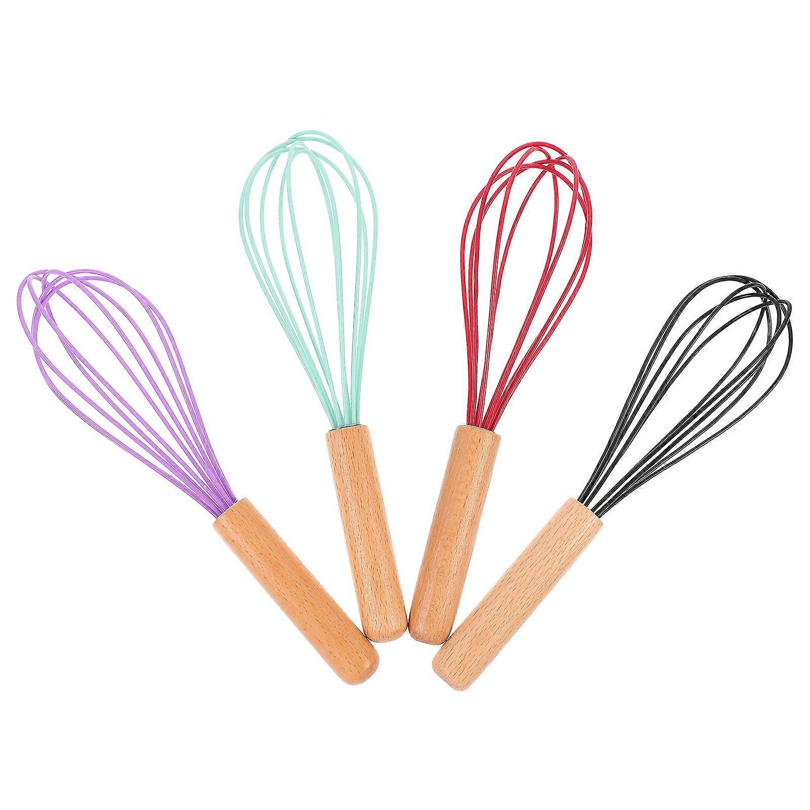 Efficient Egg Beating Stirrer Manual Egg Stirrer for Home 4Pcs Silicone