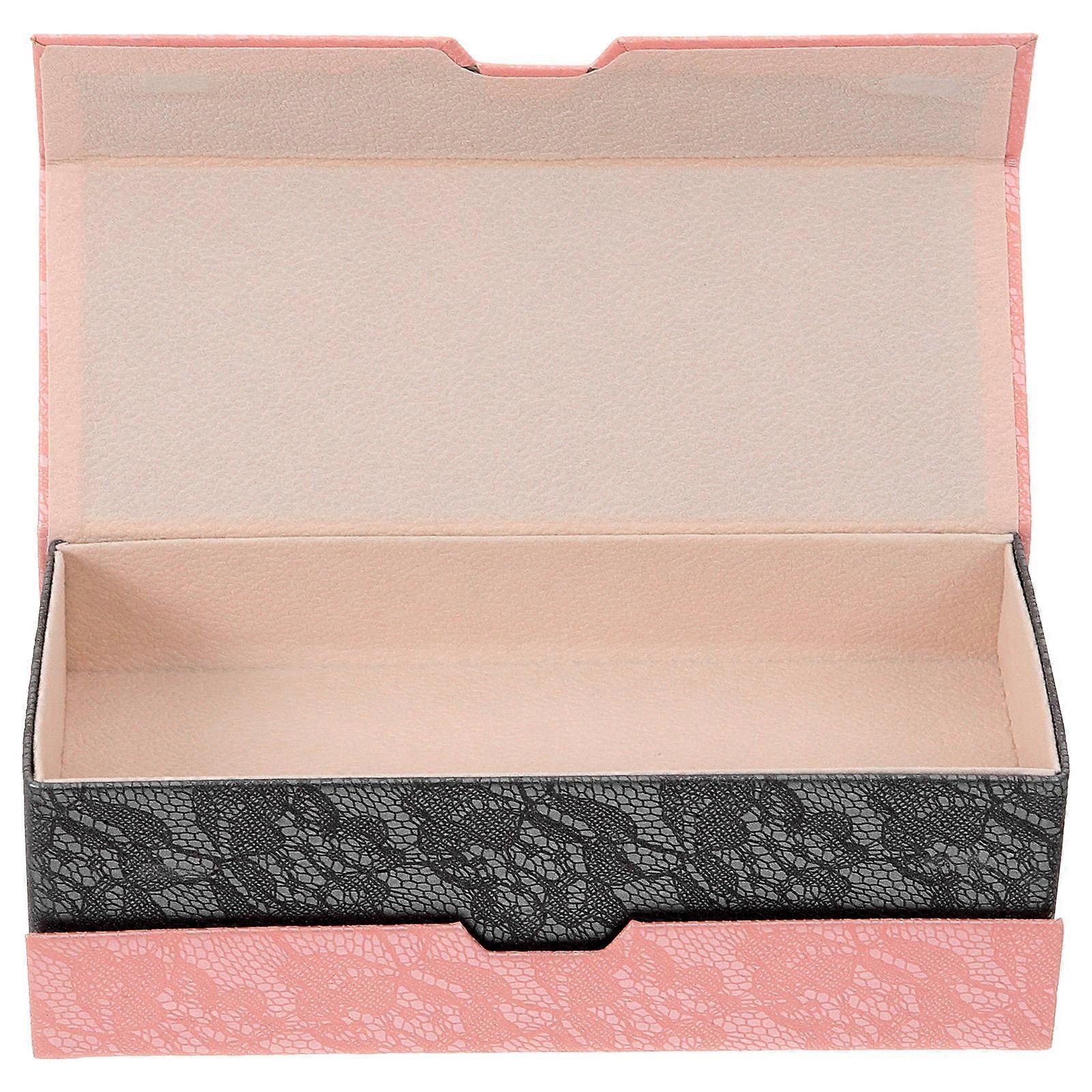 Eyeglasses Storage Case Double Layer Sunglasses Case for Storage Glasses Pink