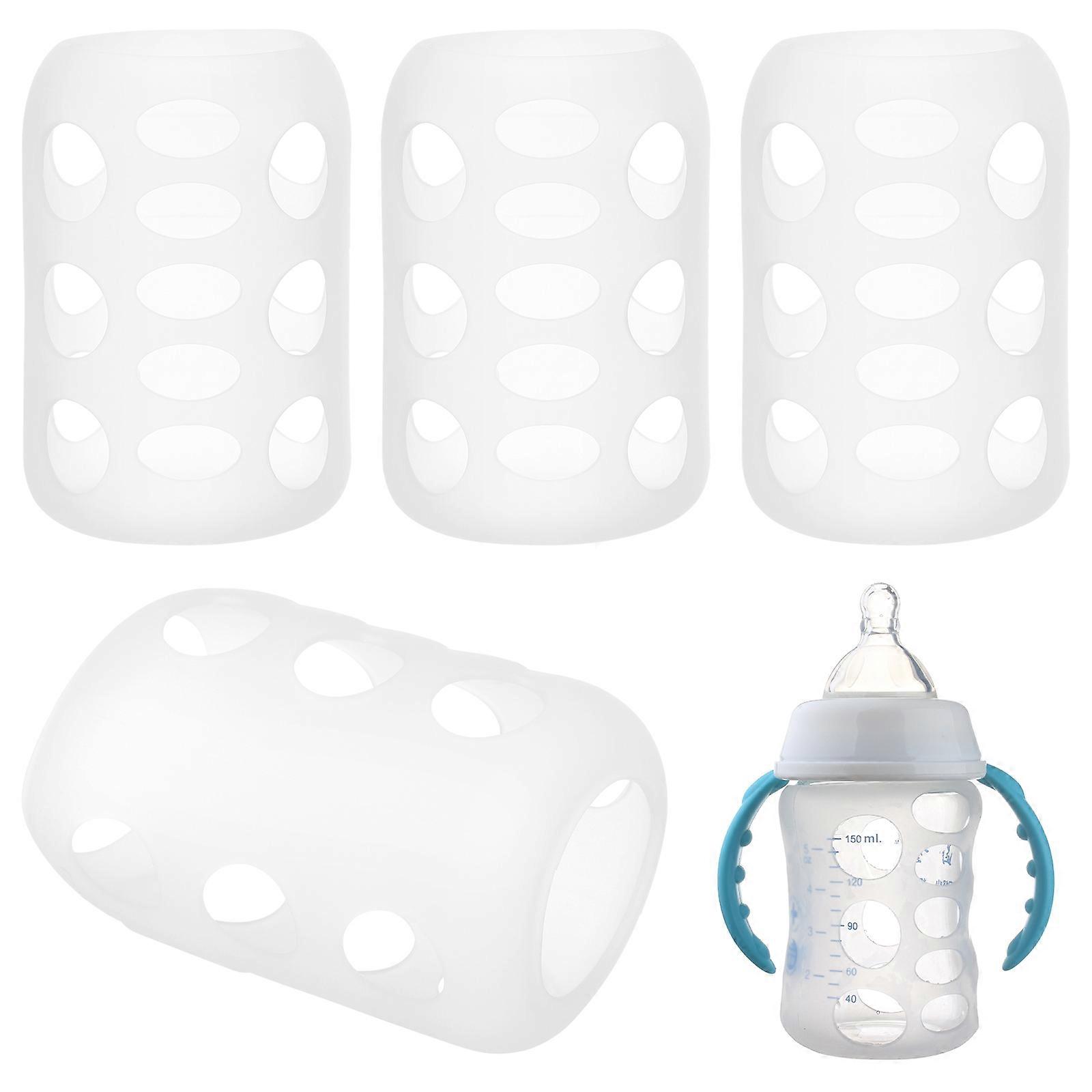 Silicone Bottle Cover Baby Bottle Protector Covers for Protective Use 4Pcs