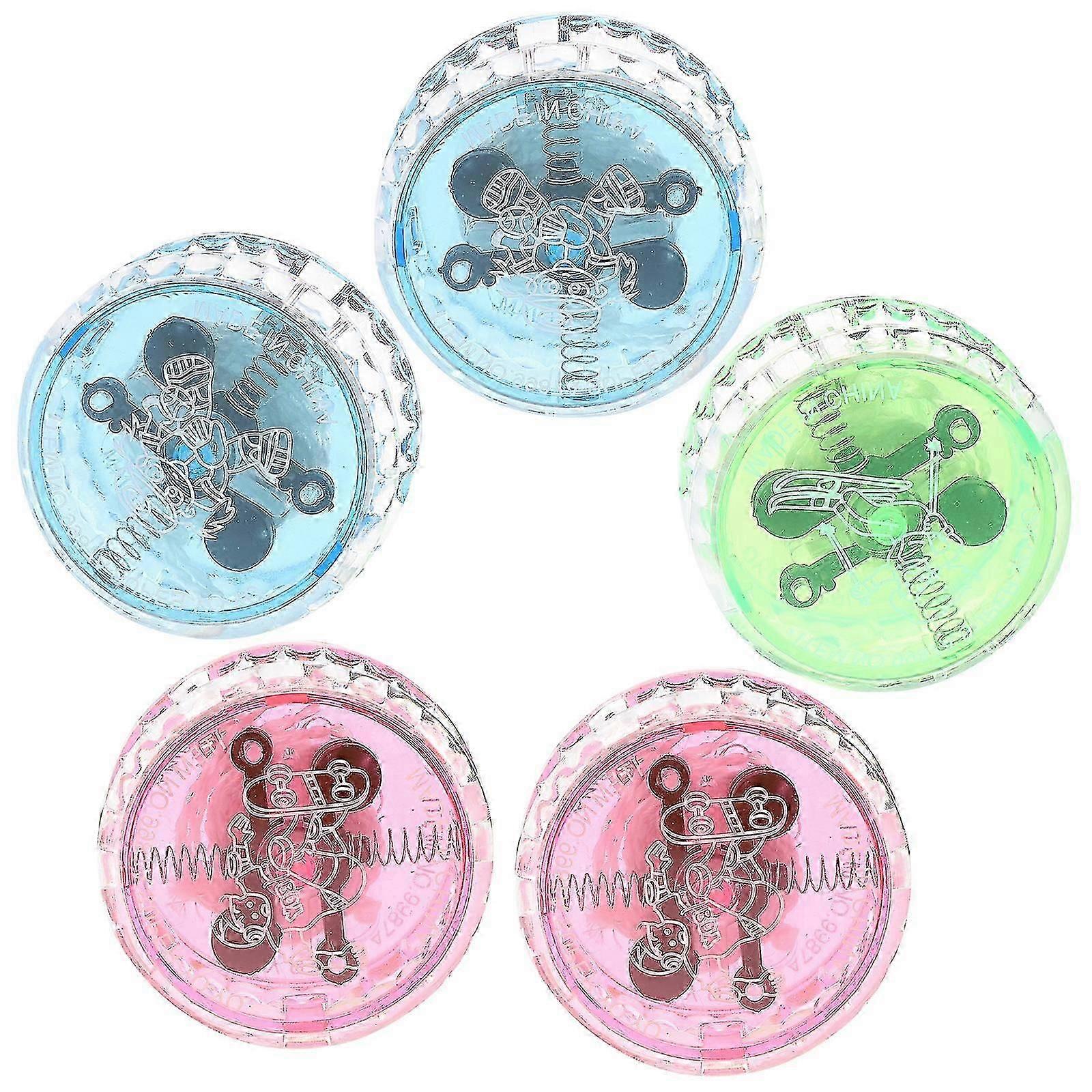 5pcs Creative LED Light Yo-Yo Toy Kids Responsive Yo-yo Ball for Beginners