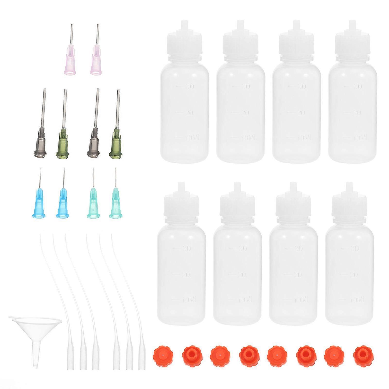 Portable Applicator Bottle with Needle Tips for Glue Dispensing 1Set