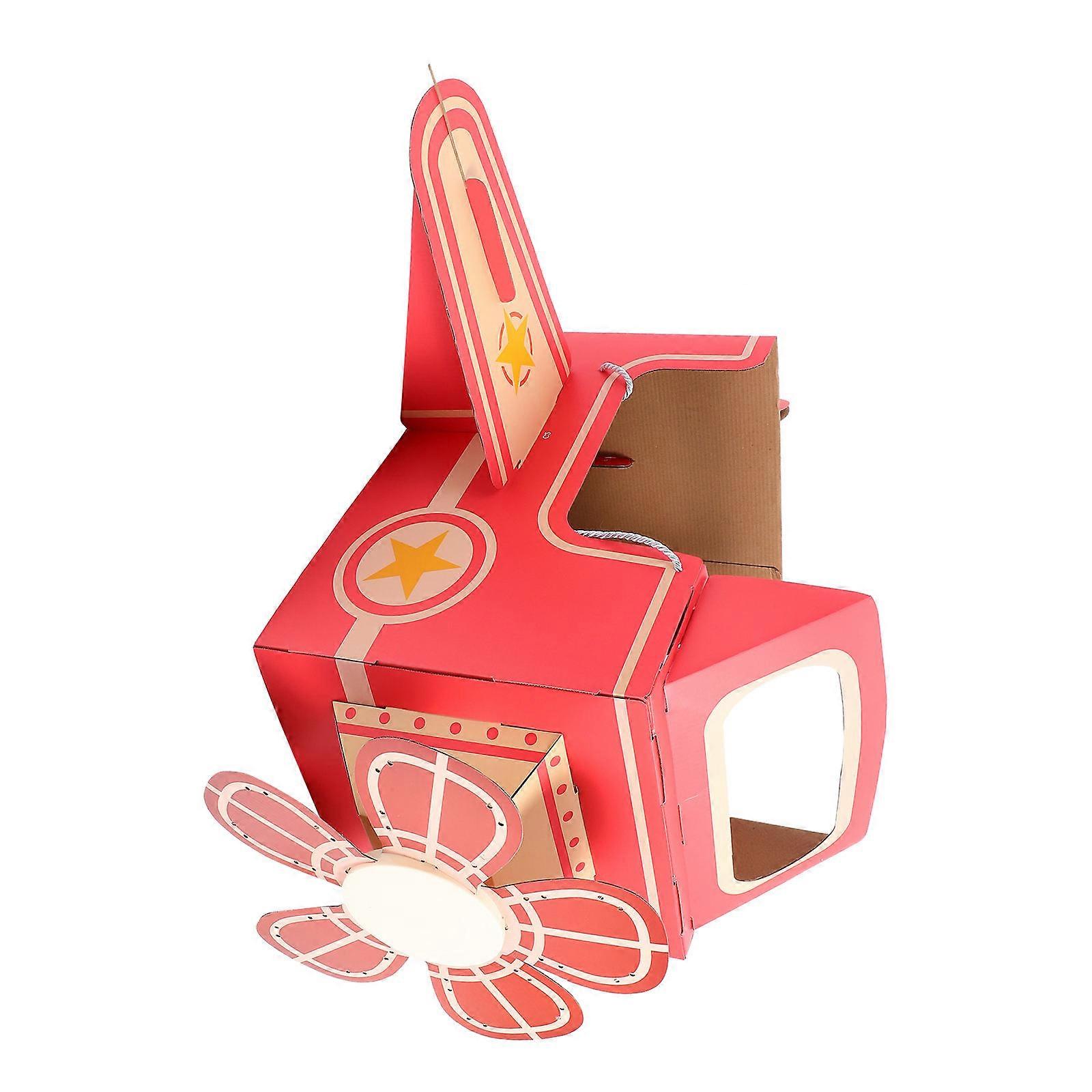 Interactive Wearable Airplane Plaything Paper Toy for Kids Playing