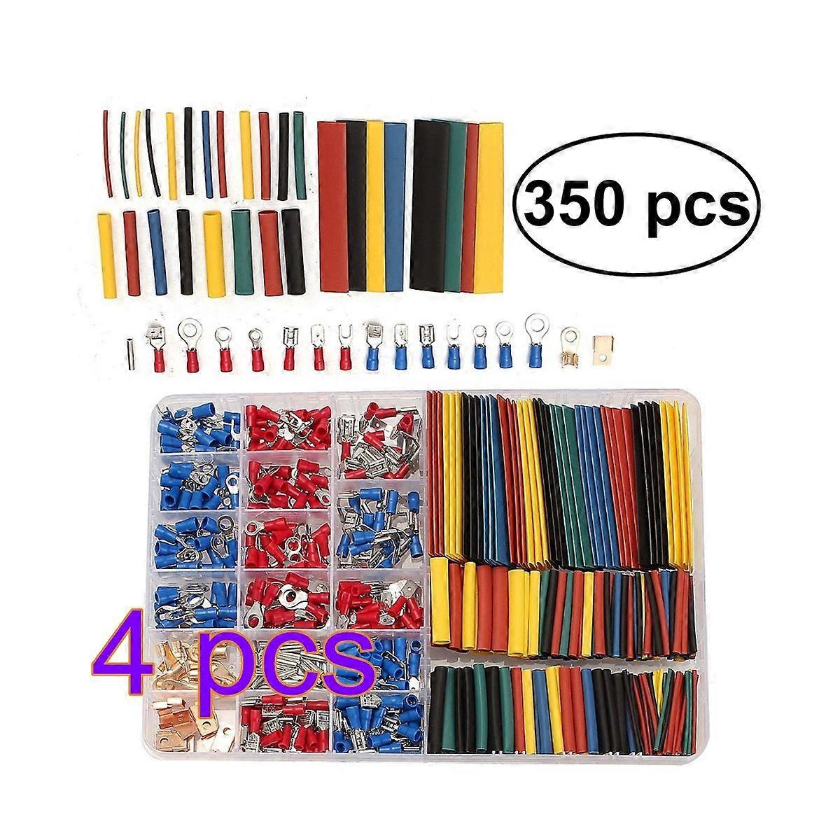 Wire Terminals Crimp Connectors Assorted Color for Mechanics 4 Count