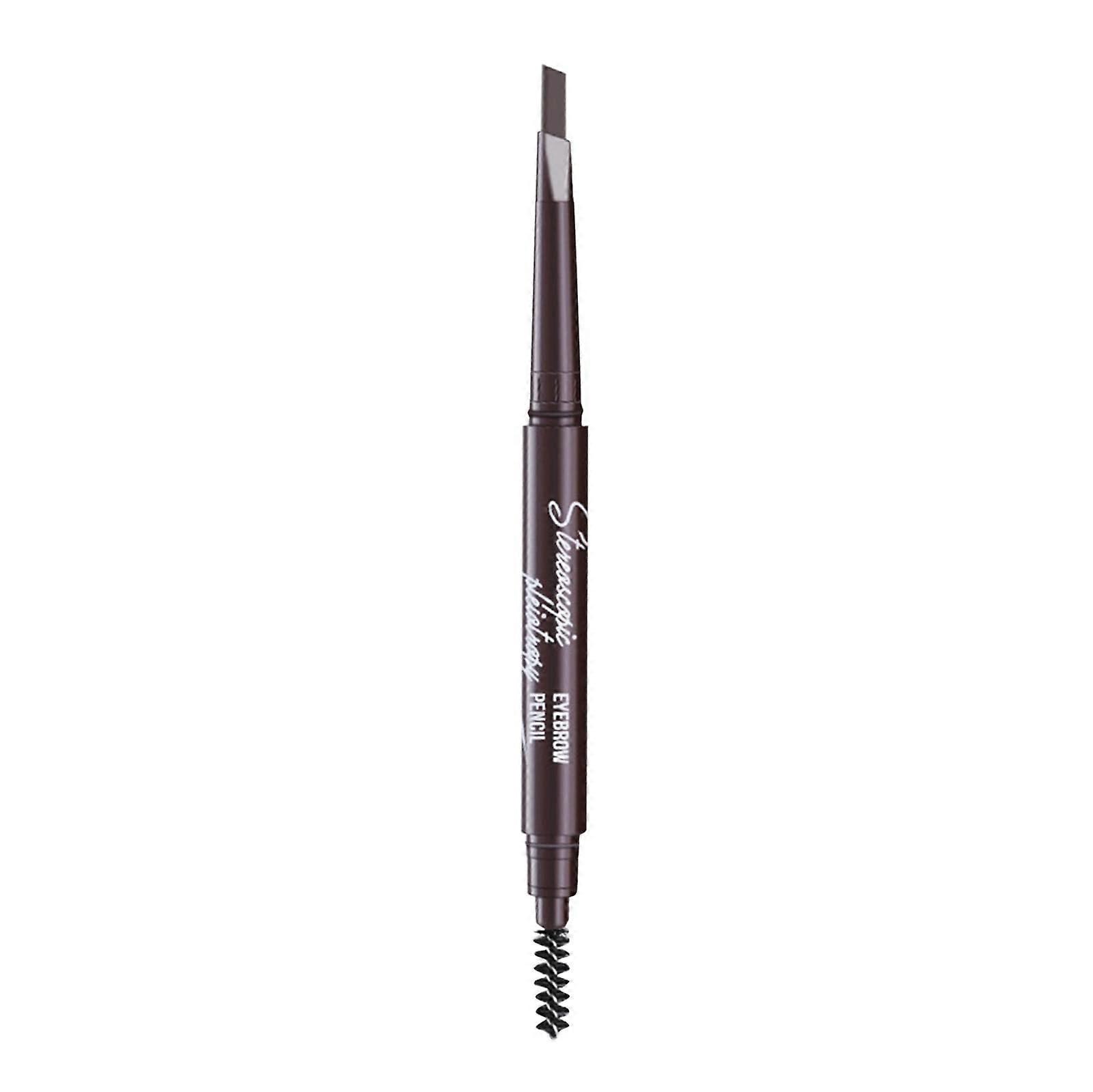 Waterproof Triangular Tip DoubleEnded Eyebrow Pencil with Brush, Natural LongLasting Brow Makeup