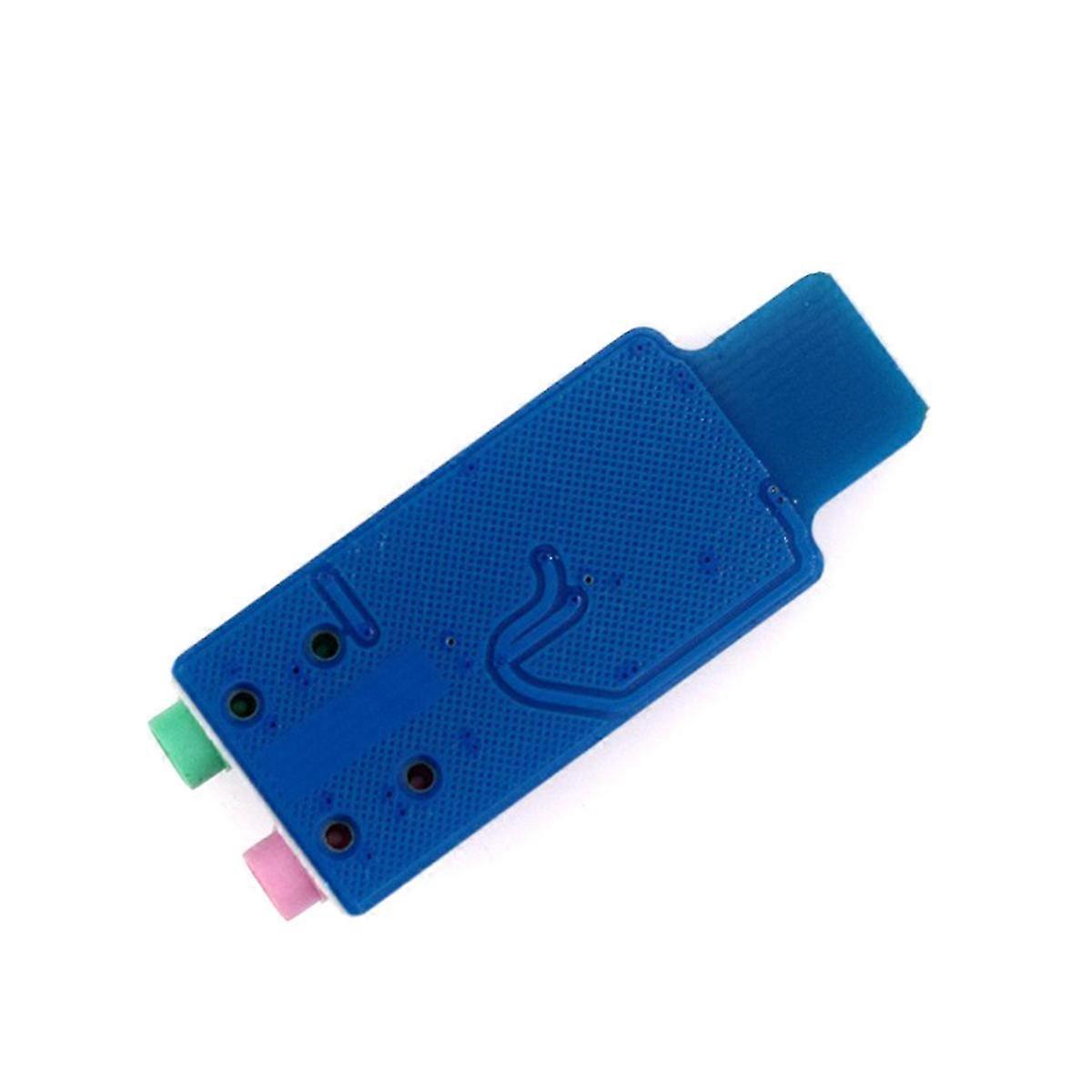 2Pcs CM108 USB Audio Interface Module Driverless External Sound Card with 24-Bit ADC/DAC 3.5mm Stere