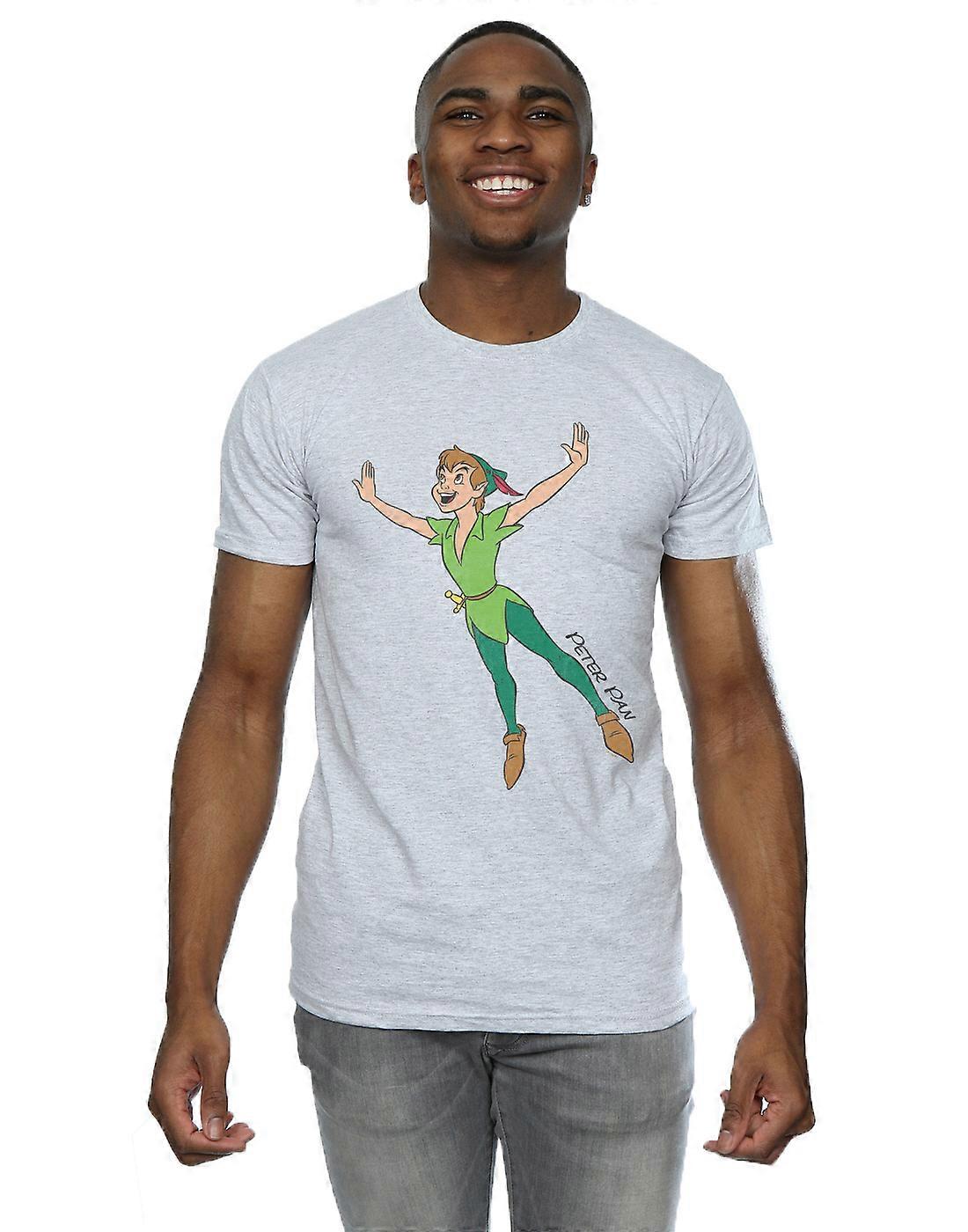 Camiseta de Peter Pan voador clássico Disney masculino