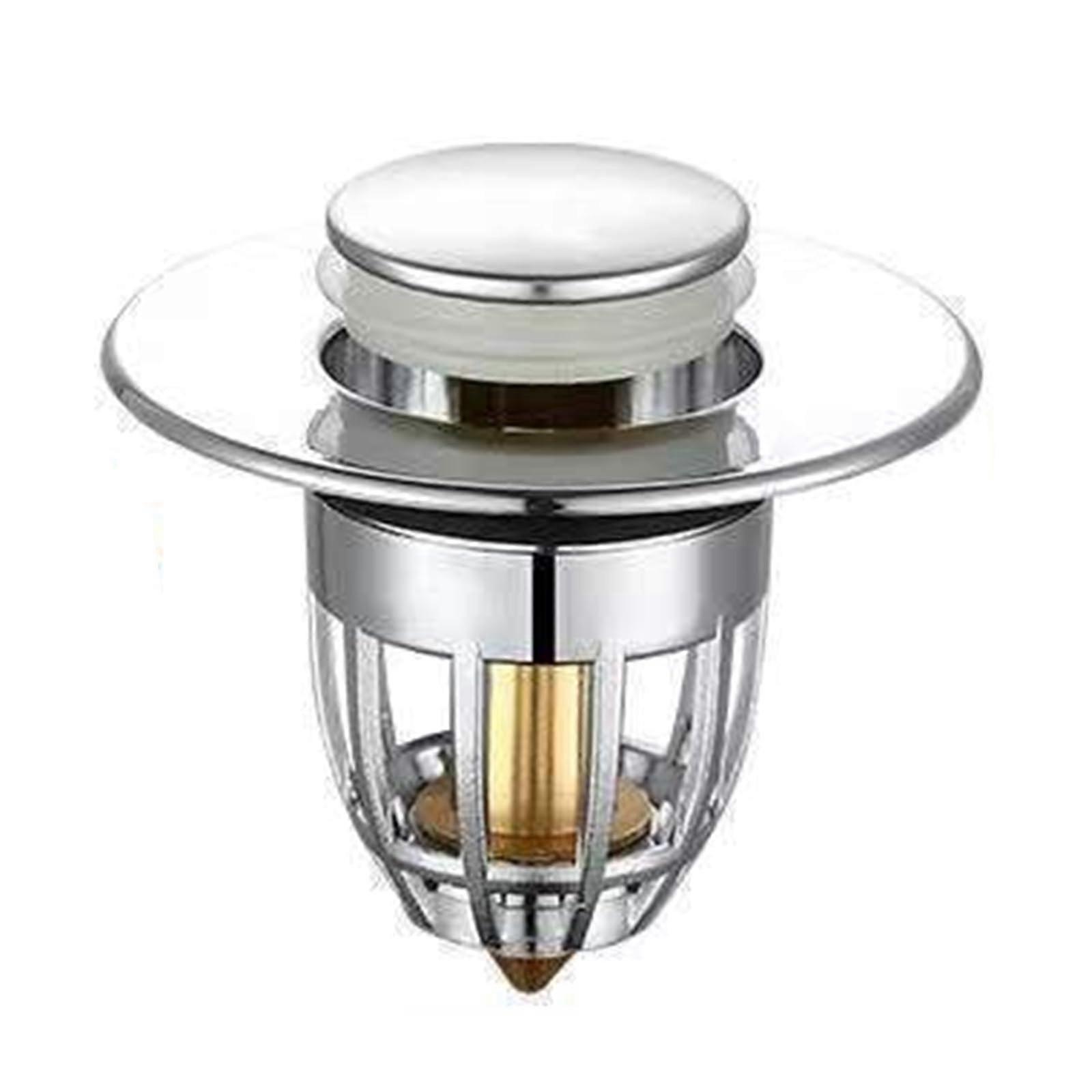 Bathroom Sink Drain Stopper 36mm Brass Basin Plug Rust Resistant PopUp Click Clack Design