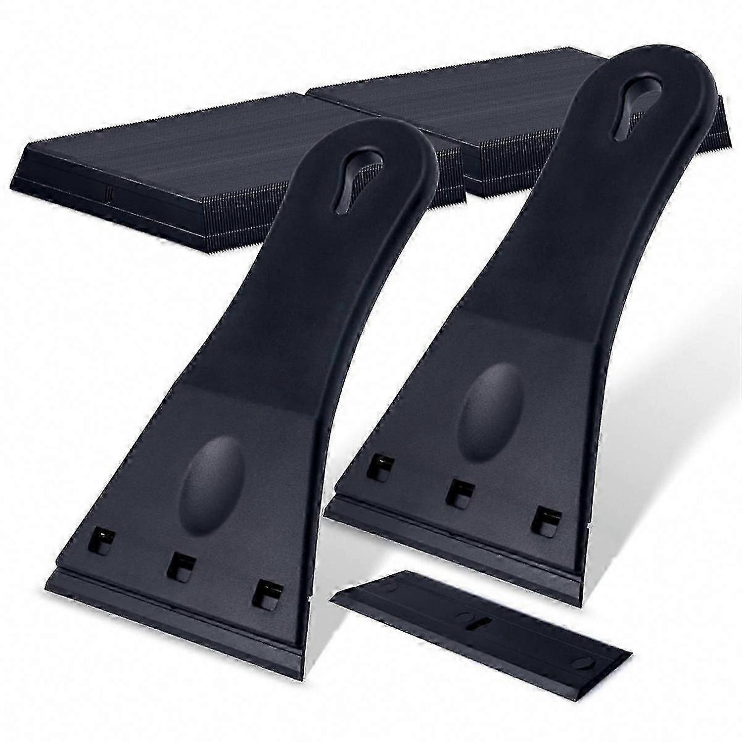 2 Pack Plastic Scraper with 100 Blades - Extra Large Paint Spot Remover Tool