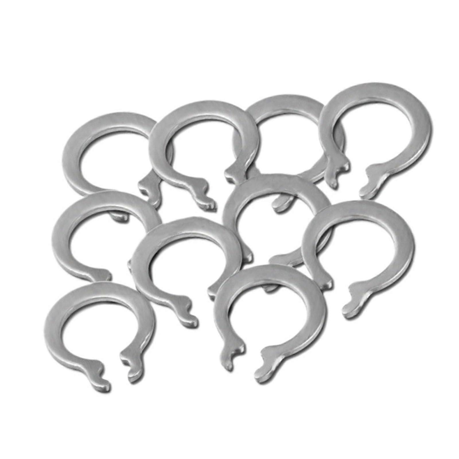 304 Stainless Steel Snap Ring Set M3 M4 M5 M6, RustResistant External Retaining Rings 100PCS