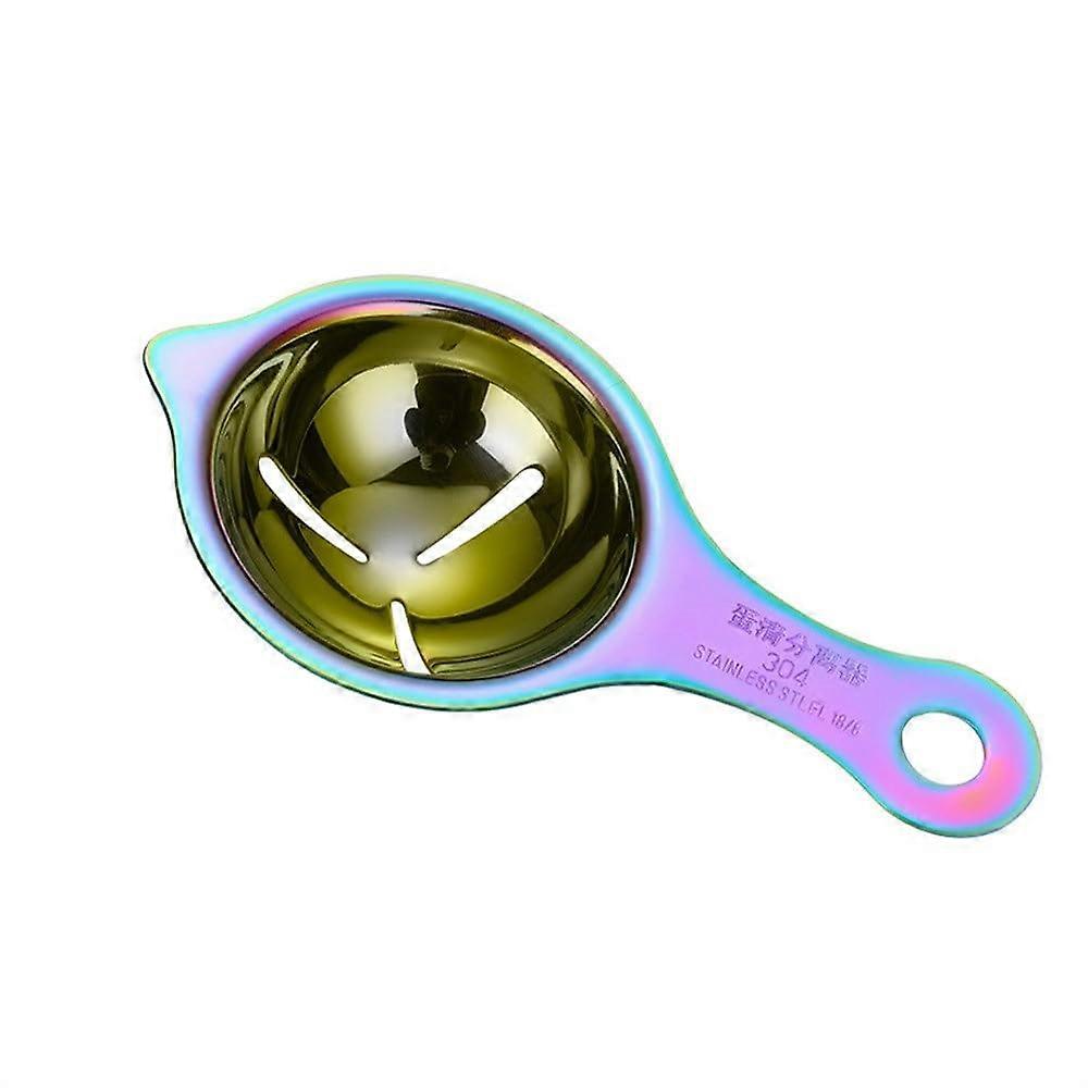 Stainless Steel Egg Separator for Baking, Easy Yolk Separation Kitchen Tool, Multicolor Red