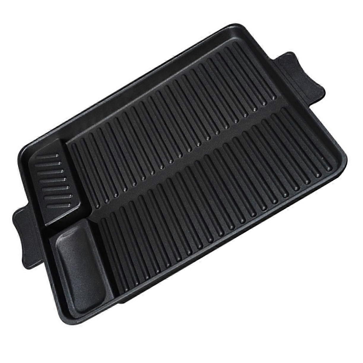 NonStick Rectangular BBQ Grill Pan for Outdoor Roasting, Easy Clean and Stain Resistant Bakeware