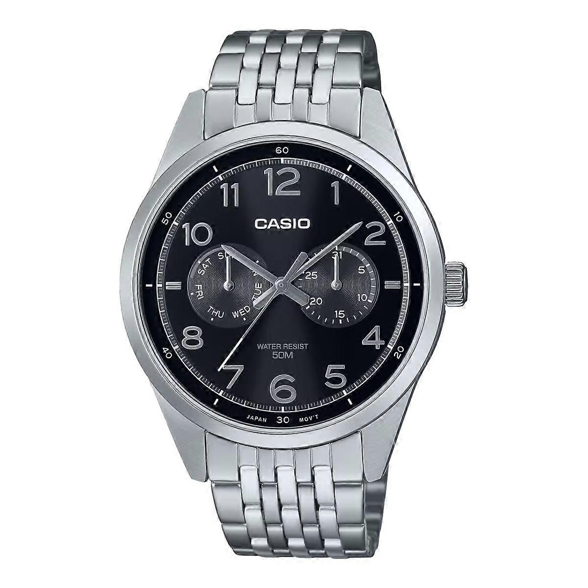 Men's Watch Casio MTP-E340D-1AVDF Silver (Ø 42 mm)