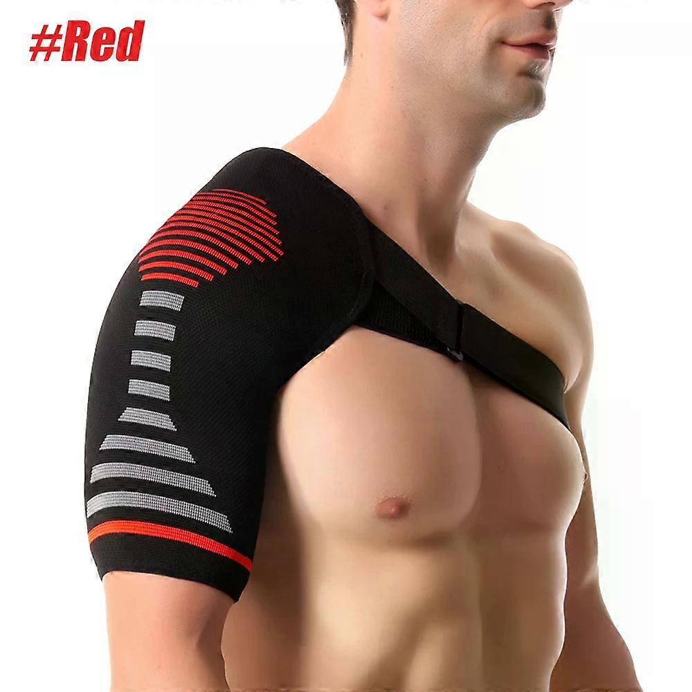 Adjustable Left/Right Shoulder Support Compression Shoulder Brace Warmer Protector Strap Guard for Torn Rotator Cuff Joint Pain