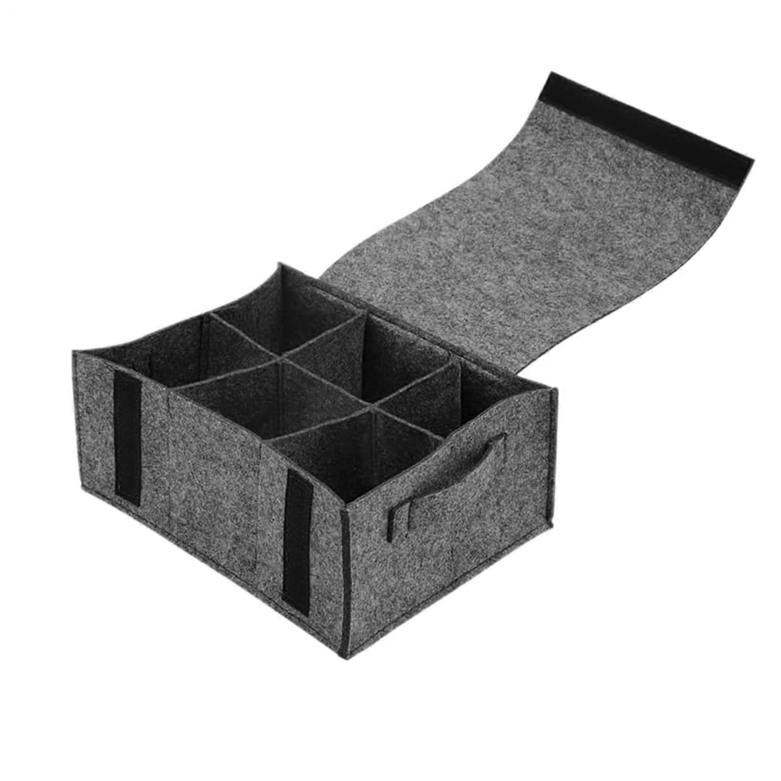 RV Dish Storage Bag with Adjustable Flap, Foldable Divided Plate and Cup Organizer for Camping