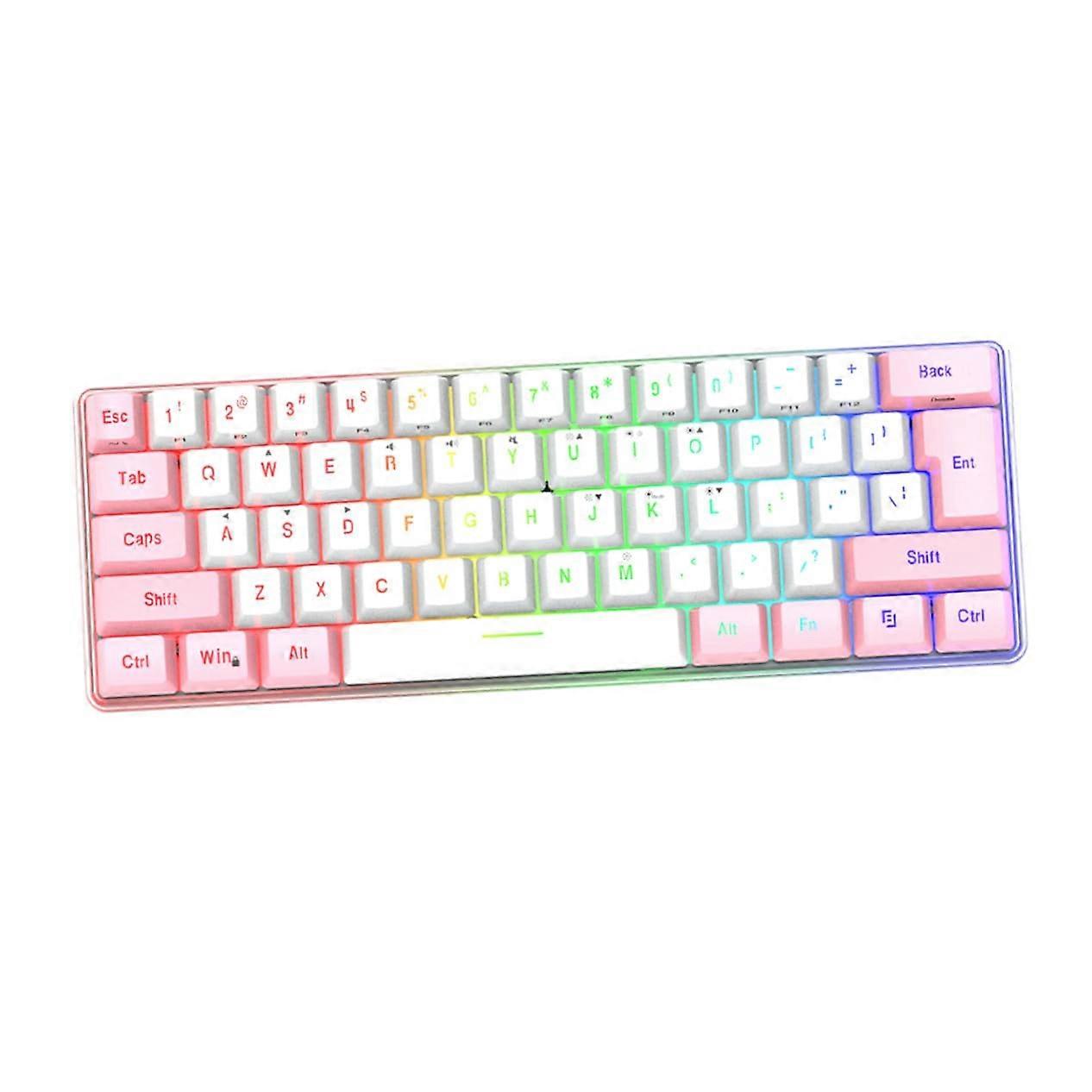 Compact RGB Gaming Keyboard Mechanical Feel Membrane Design with Fast Response and Space Saving Layout