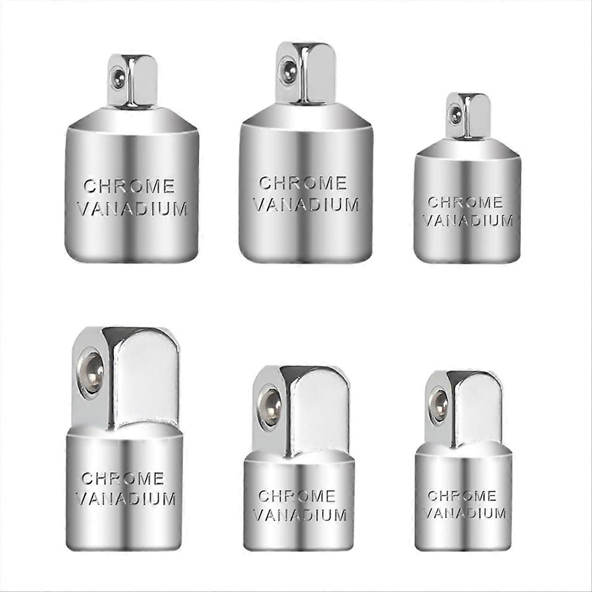 Socket Adapter, 6-Piece Adapter Set, Socket Adapter Set, Adapter Set for Ratchets,Socket Wrenches, N