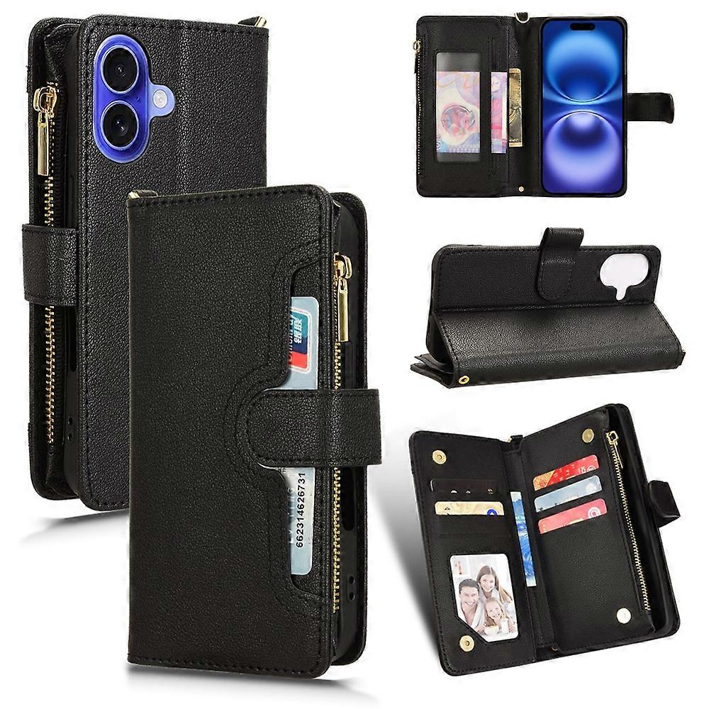 Litchi Texture Zipper Leather Phone Case