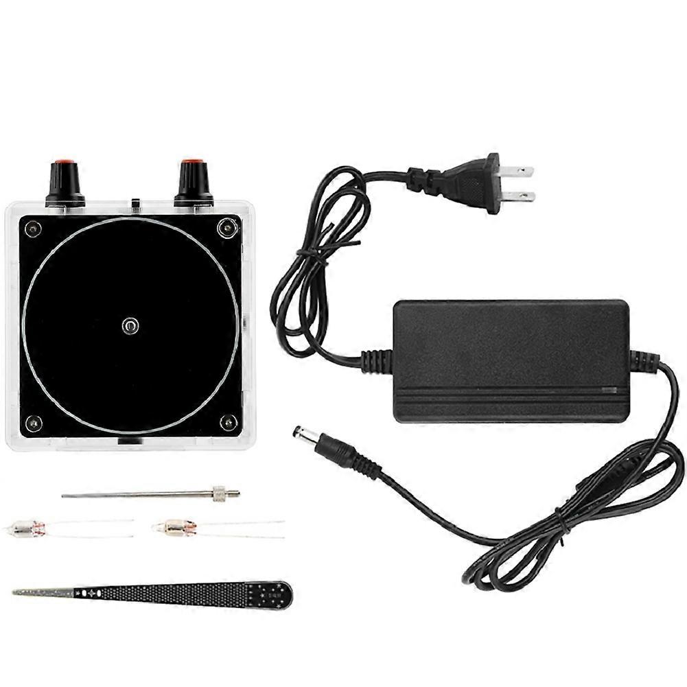 Dual Mode Music Coil Music Box Artificial Lightning Touchable AUX Bluetooth Input Science Experiments Kit A US Plug