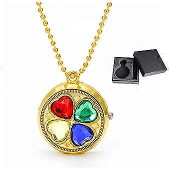 Niedliche Cartoon Quarz Taschenuhr für Jungen Mädchen, Weihnachtsgeschenke Quarz Taschen Uhren Kette für Kinder, Weihnachtsgeschenke für Kinder