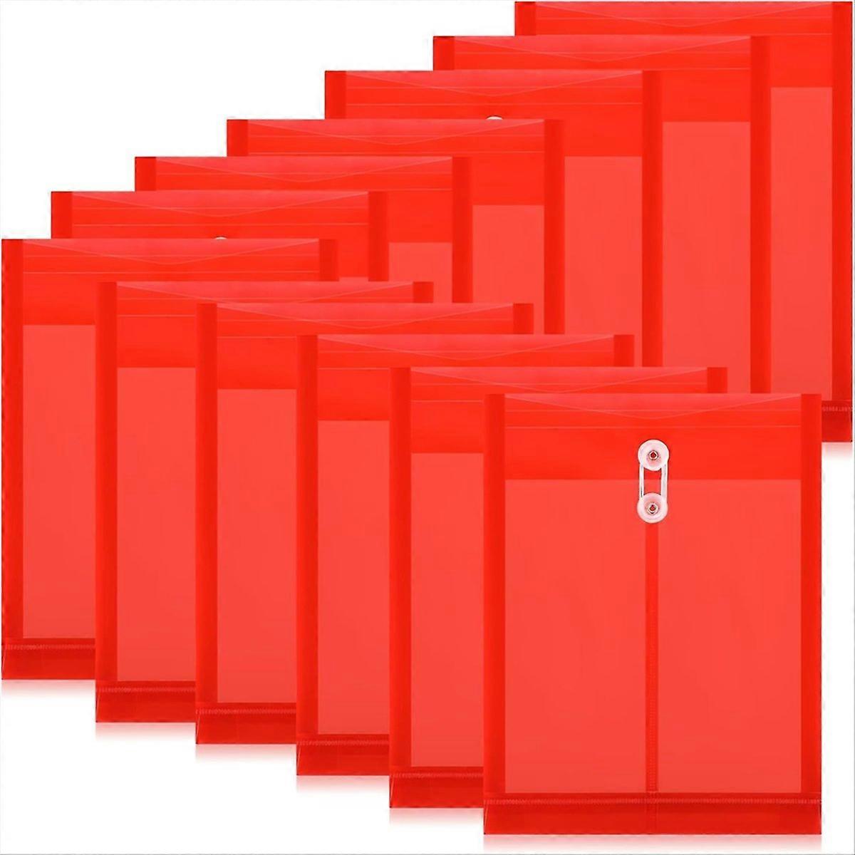 12PCS Plastic File Folders for Documents,A4 Envelopes Folders B