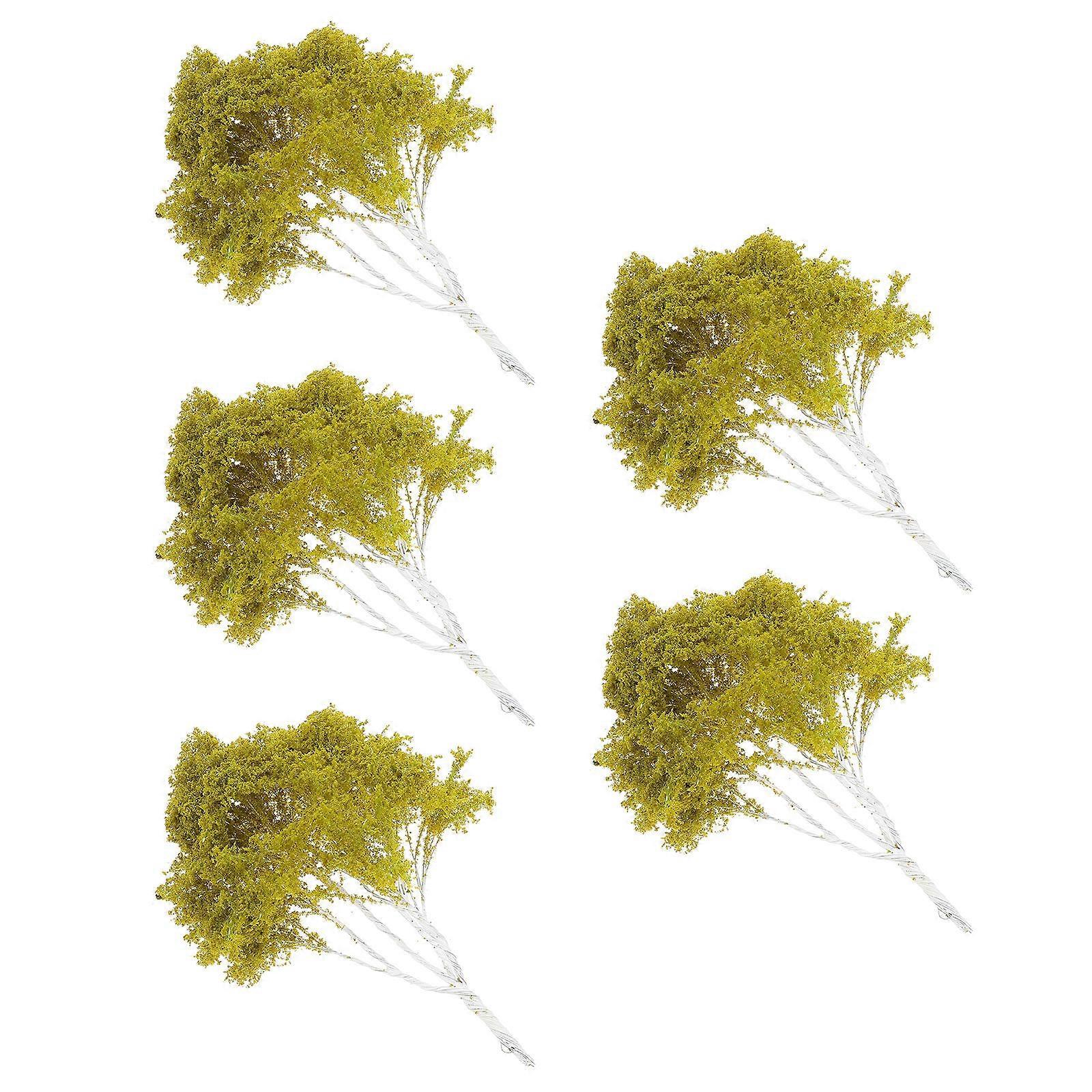 Model Tree Craft Indoor Decorative Trees Models for Decor 5Pcs Set