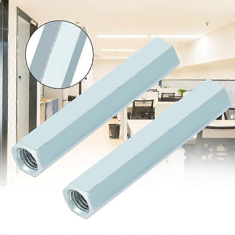 Hex Sleeve * 66 Nut Hexagonal Long M8 2pcs Nut Rod Threaded Fasteners Standoff