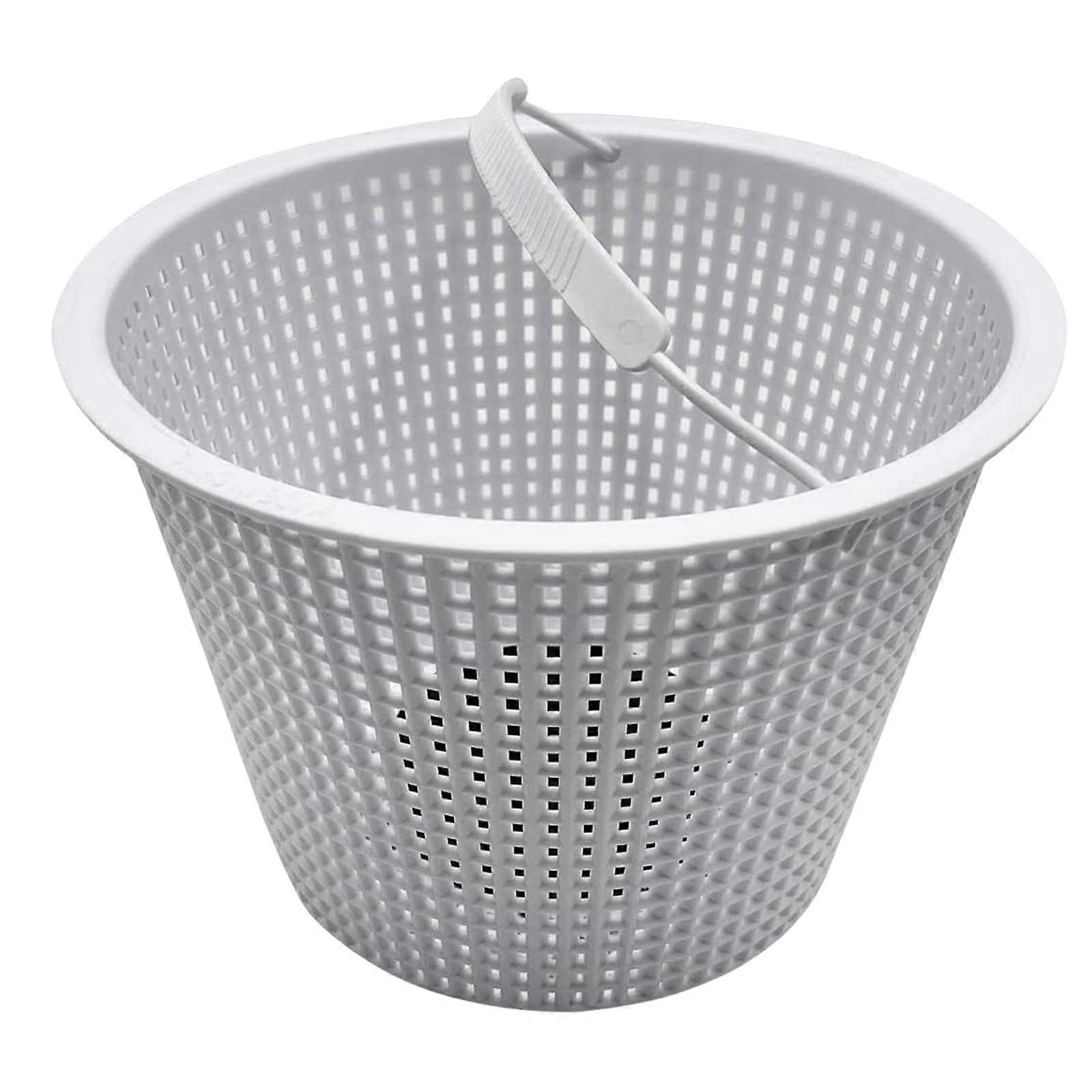 Pool Skimmer Basket with Handle for Inground Pools, Durable Plastic Filter Basket Replacement