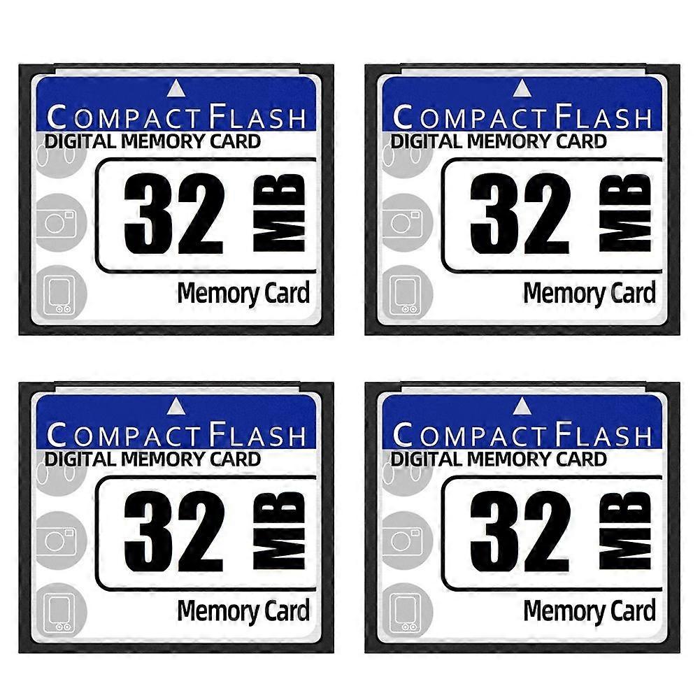 4X 32MB Compact Flash Memory Card for Camera, Advertising Machine, Industrial Computer Card