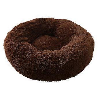 31,5 x 7,87 inch comfortabel rond hondenbed voor kleine honden met opstaande rand - PV-materiaal