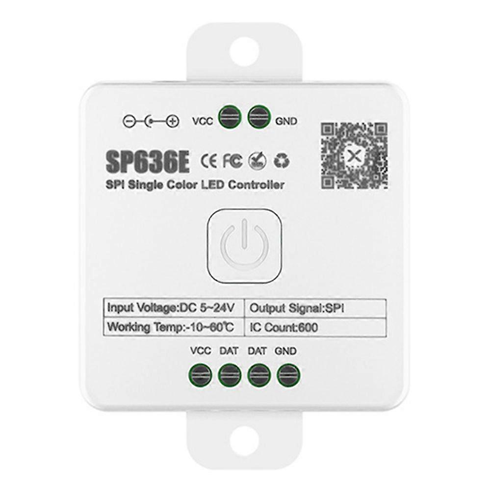 SP630E Bluetooth LED Controller for Multiple LED Strip Types, DC5V-24V