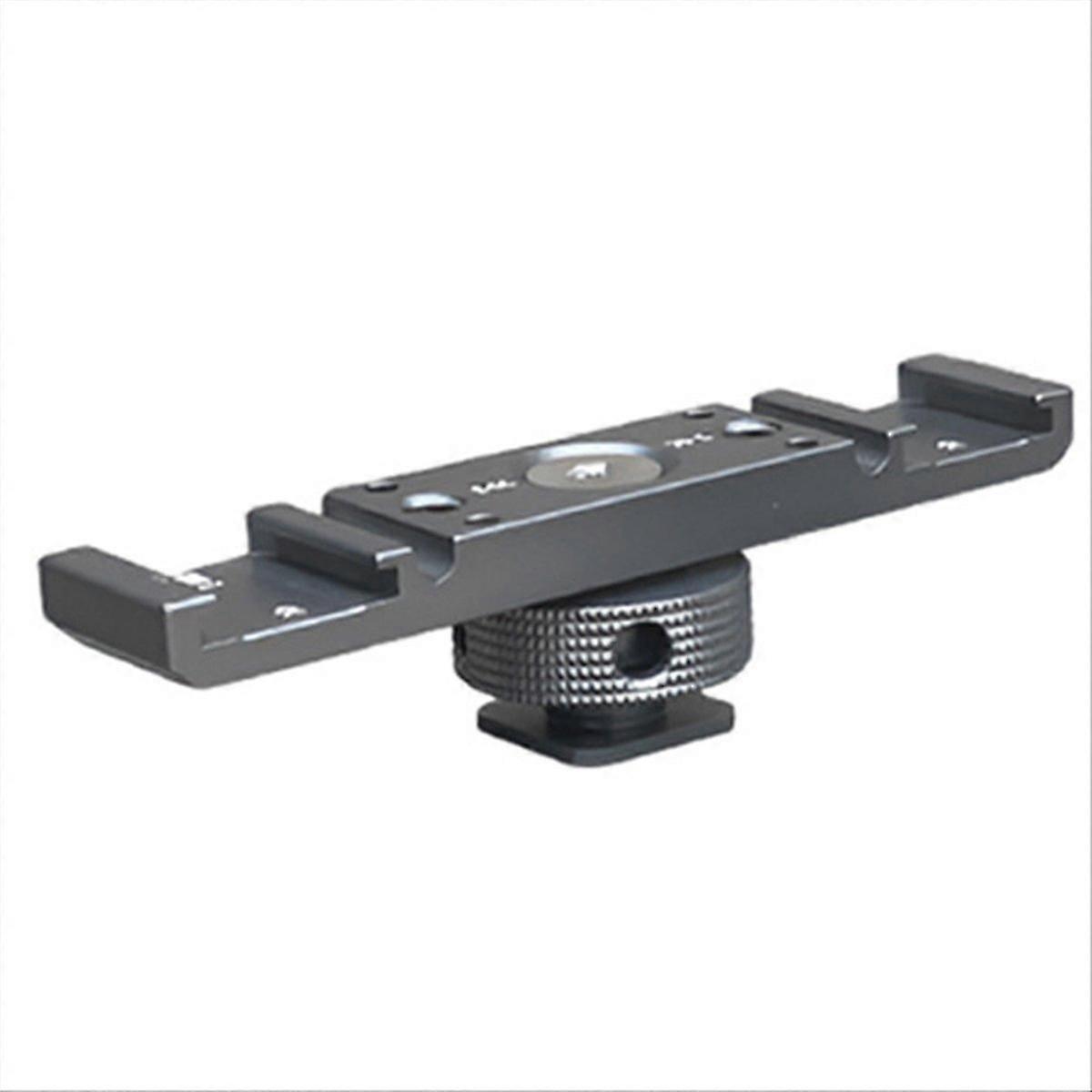 Cold Shoe Mount Adapter Extension Bar Bracket Stand for Camera,A