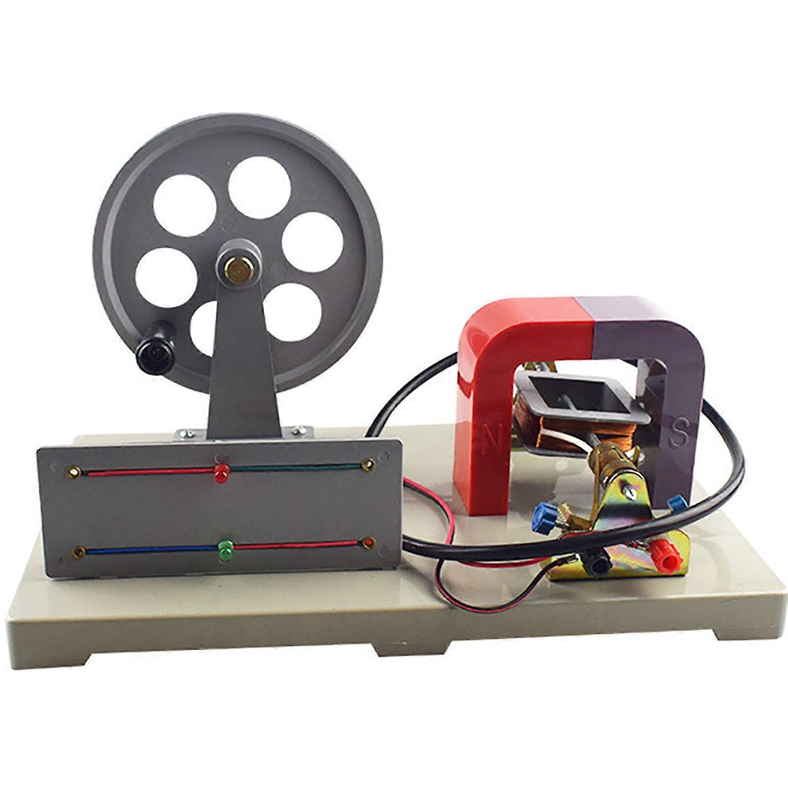 Physics Generator Model AC/DC Dual Mode with Clear Pole Identification for School Experiments