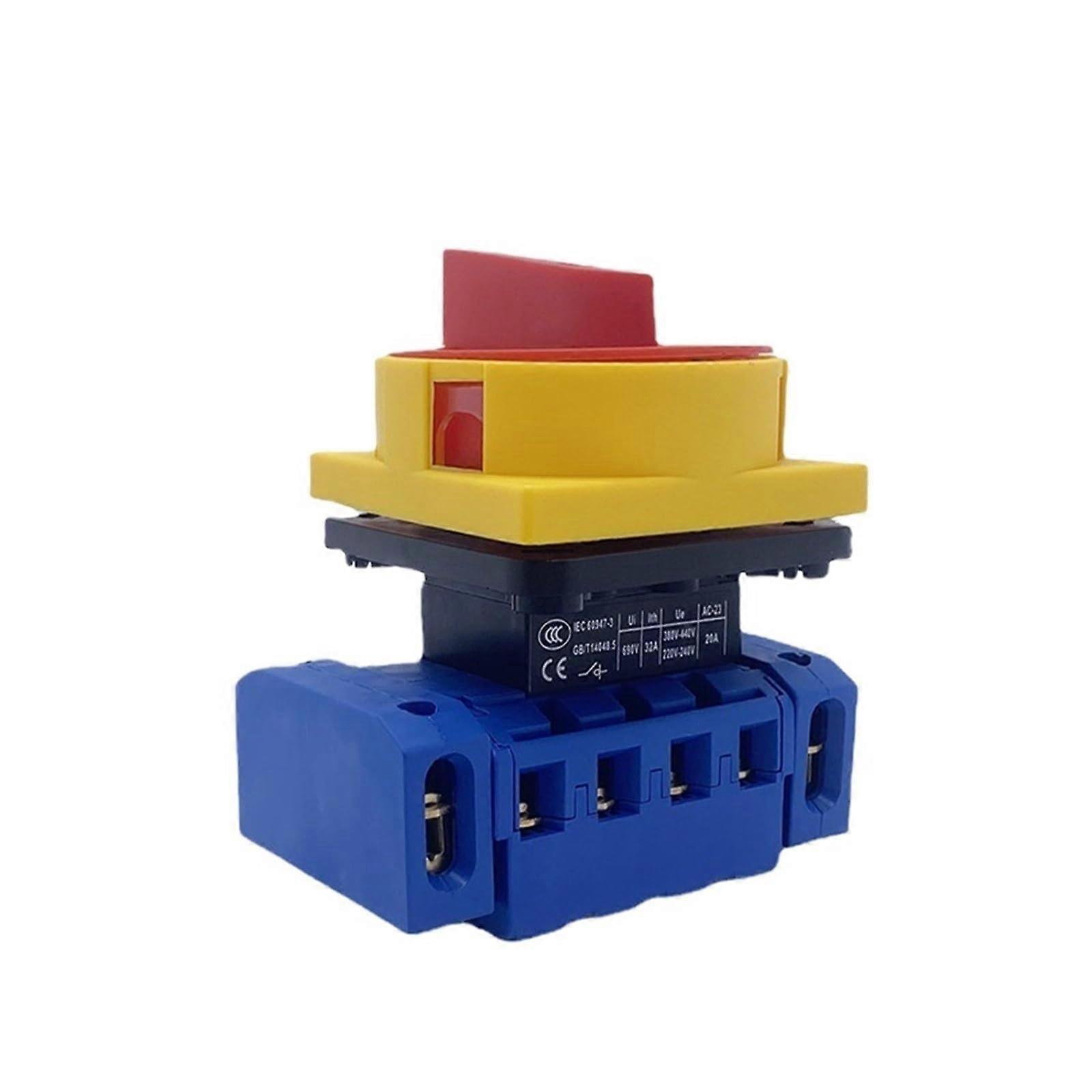 32A 6 Pole Isolator Disconnect Switch Three Phase Transfer with Reliable Load Isolation