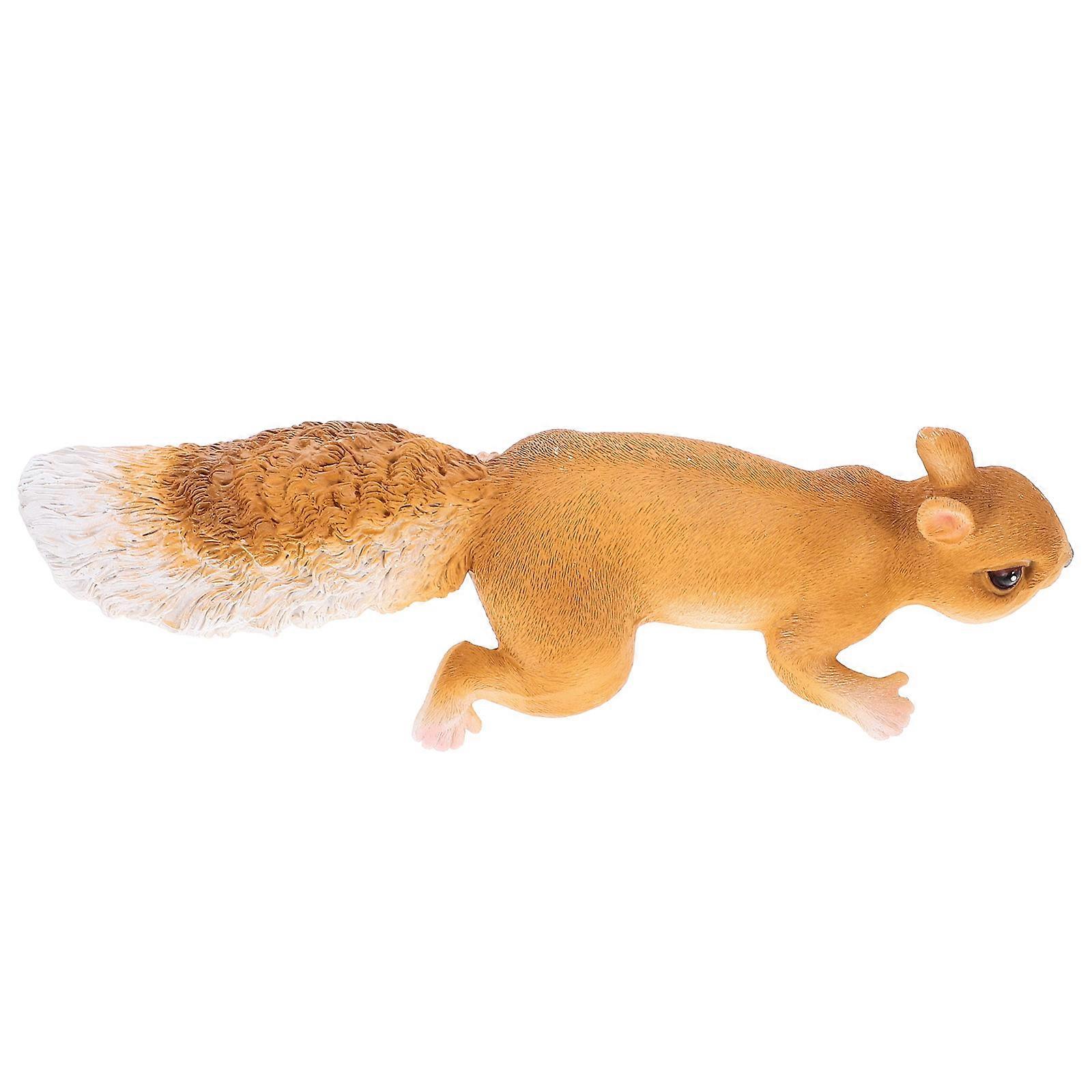 Animal Figures Resin Squirrel Figure for Decor 3Sets Simulation Models