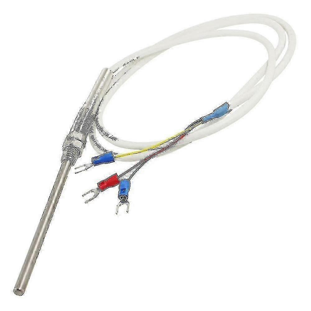Pt100 Temperature Control Thermocouple Probe Sensor 1m 3.3ft
