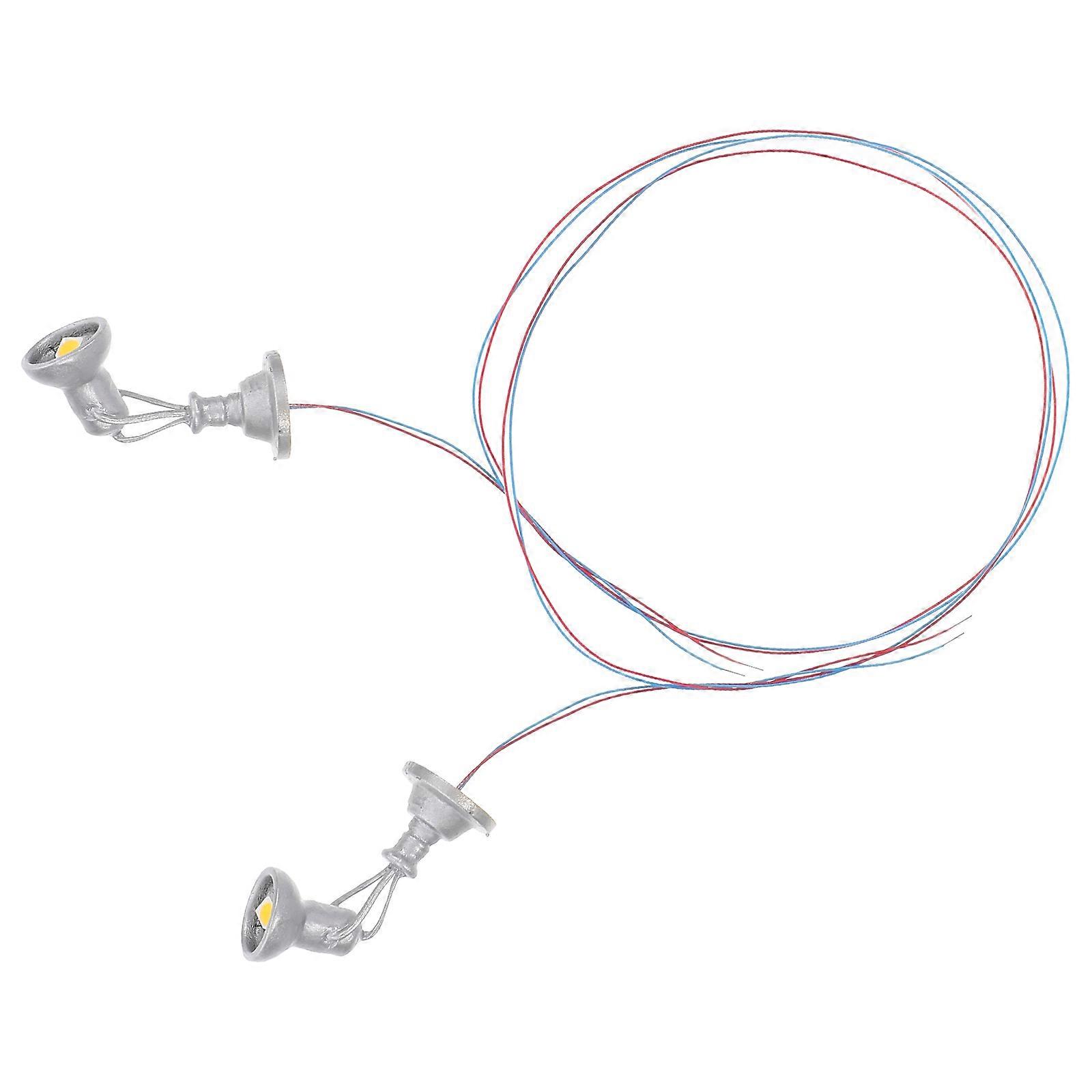 Train Signal Lamp Model Train Street Light for Simulation Road 2Pcs Kit