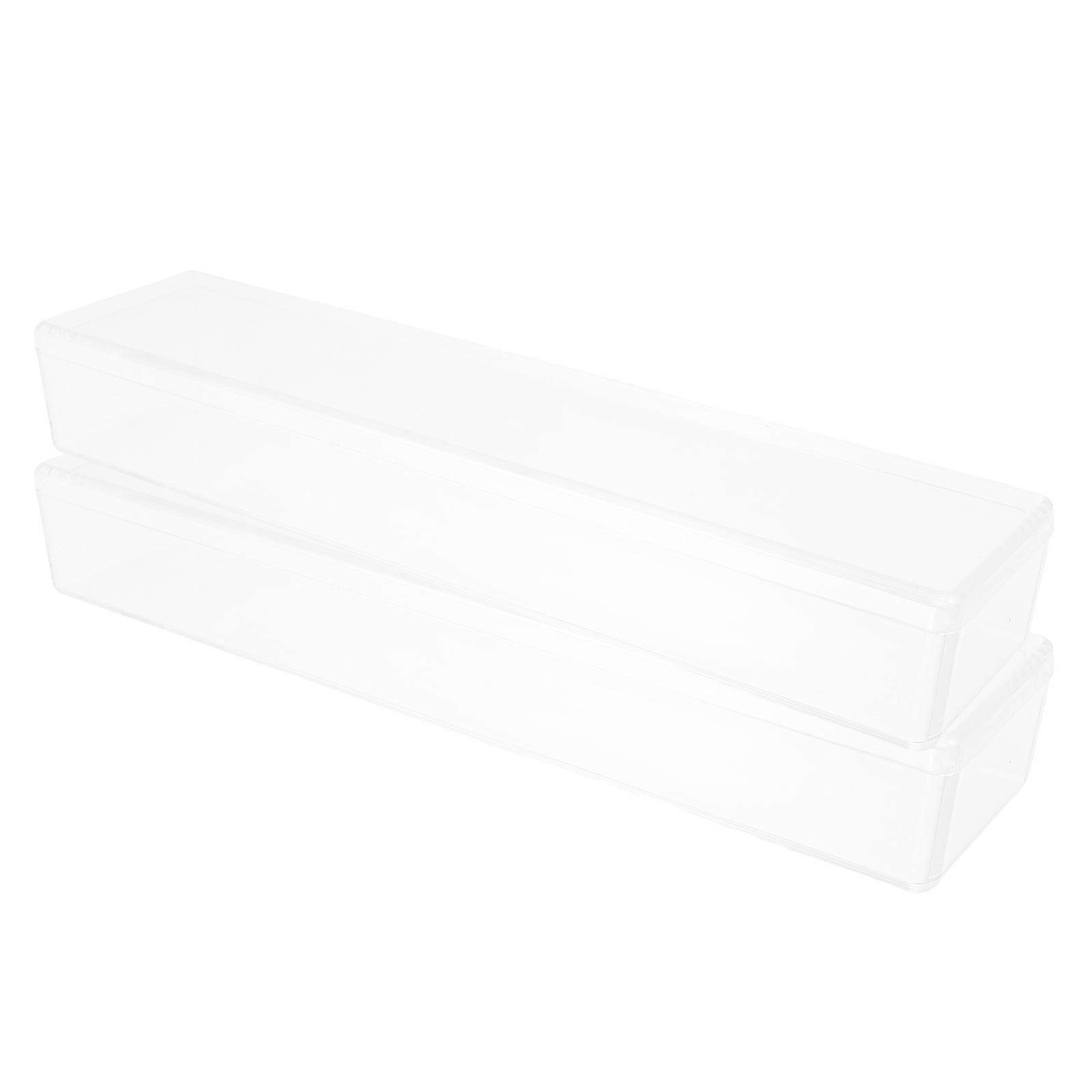 Clear Harmonica Storage Box Universal Acrylic Case for Harmonica 2Pcs Set