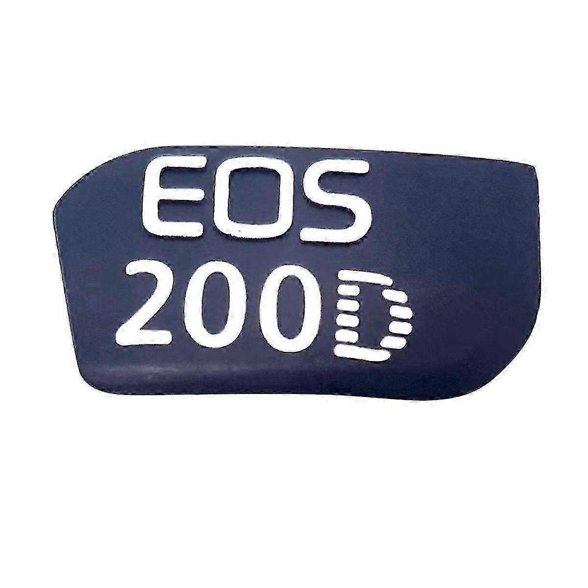 compatible with 200D, second generation nameplate, BLACK nameplate